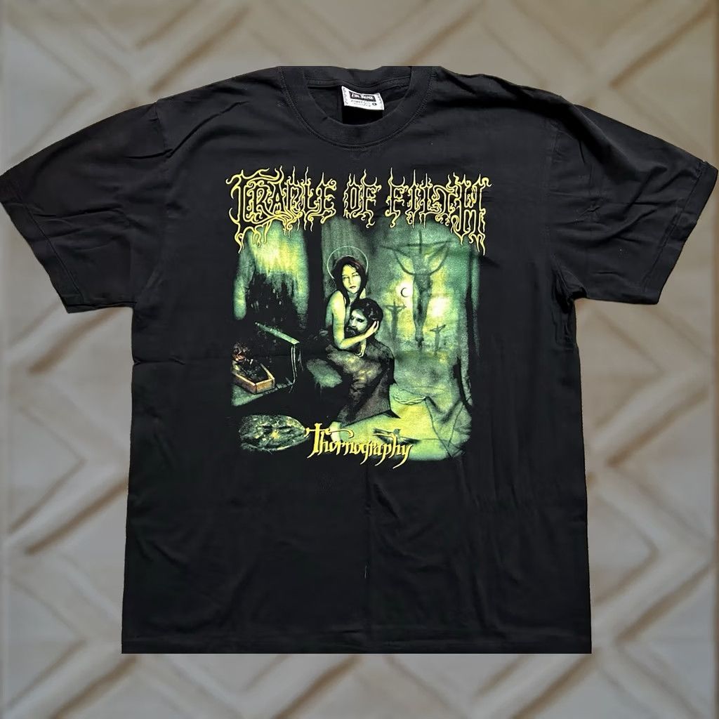 Doublet NWOT Cradle Of Filth Thornography Men’s L Black Double-Sided T-Shirt NWOT Brand The Roxx 90s Band Mens Shirt Double-Sided Size US L / EU 52-54 / 3 - 1 Thumbnail