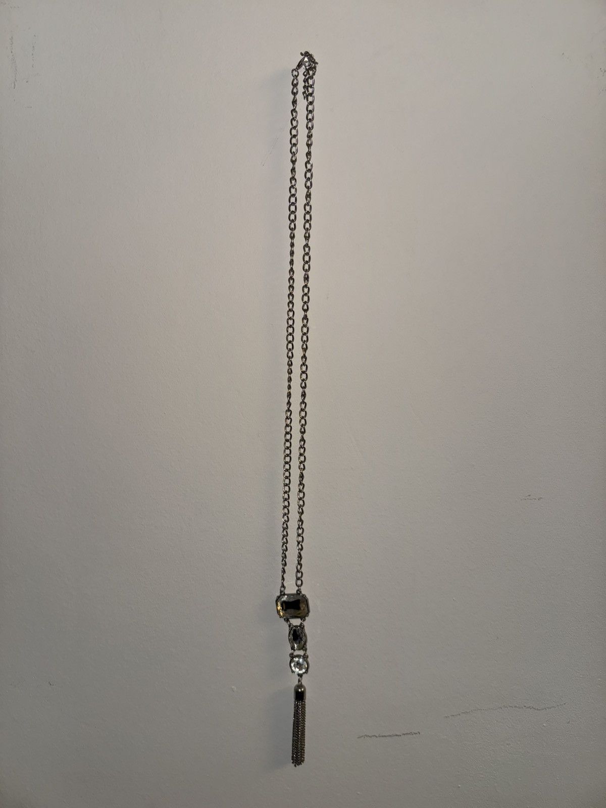 Other Women’s Triple Rhinestone Necklace w/ Tassel Size ONE SIZE - 5 Thumbnail