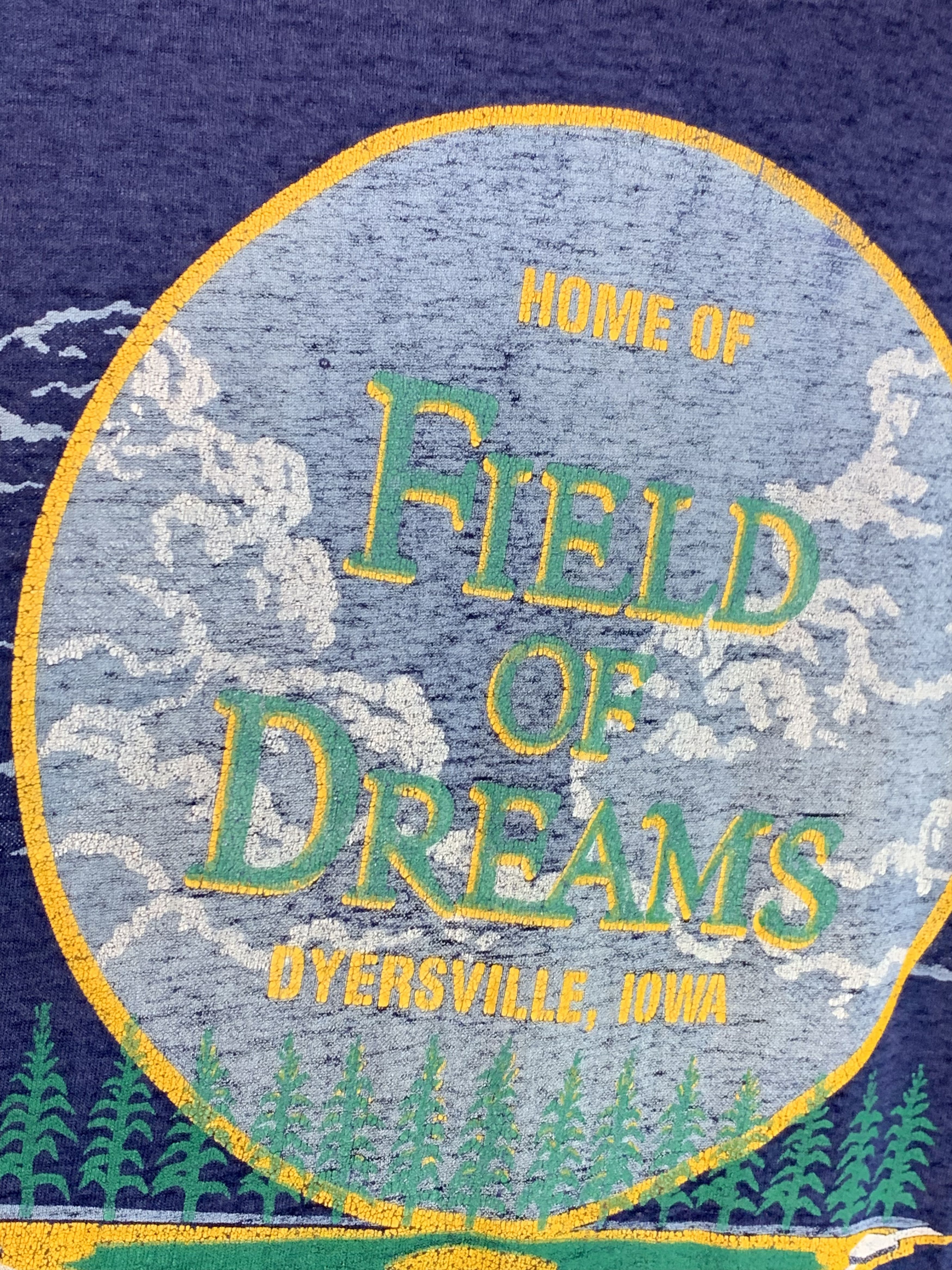 Vintage RARE Vintage 80s Field Of Dreams Movie Single Stitch T-Shirt Size US XL / EU 56 / 4 - 5 Thumbnail