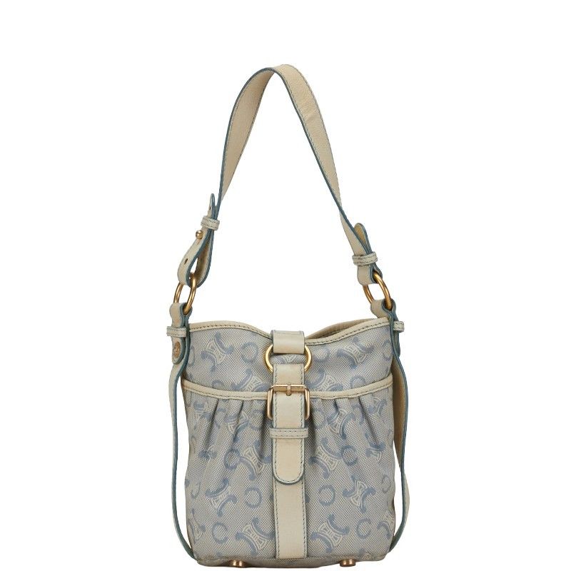 Celine Celine Celine Canvas Leather C Macadam Handbag Canvas Handbag in Very Good Condition Size ONE SIZE - 1 Thumbnail