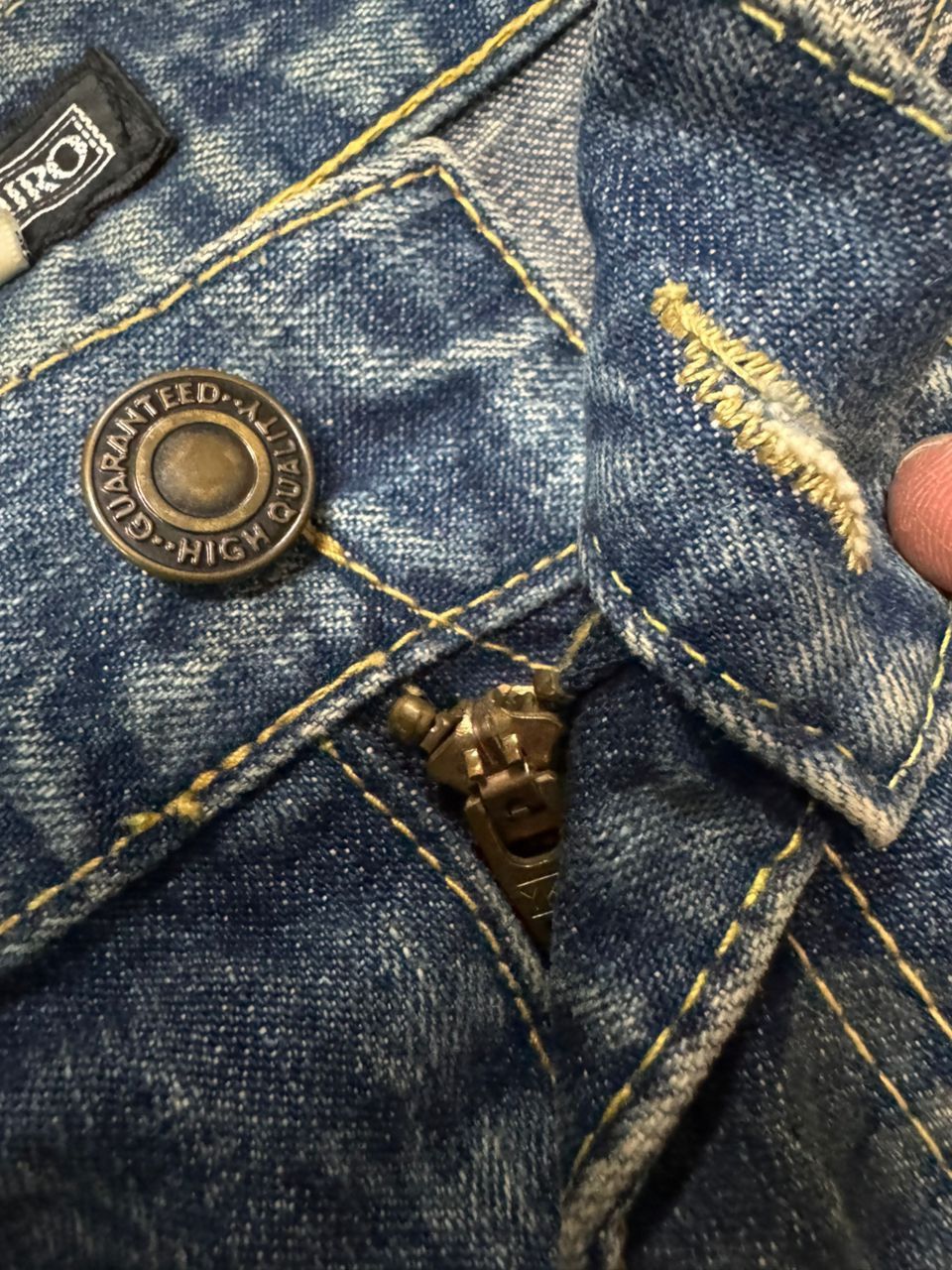 Hysteric Glamour INSANE 90s Amore Puro Baggy Rusty Mudwash Distressed Ripped Size US 29 - 9 Thumbnail