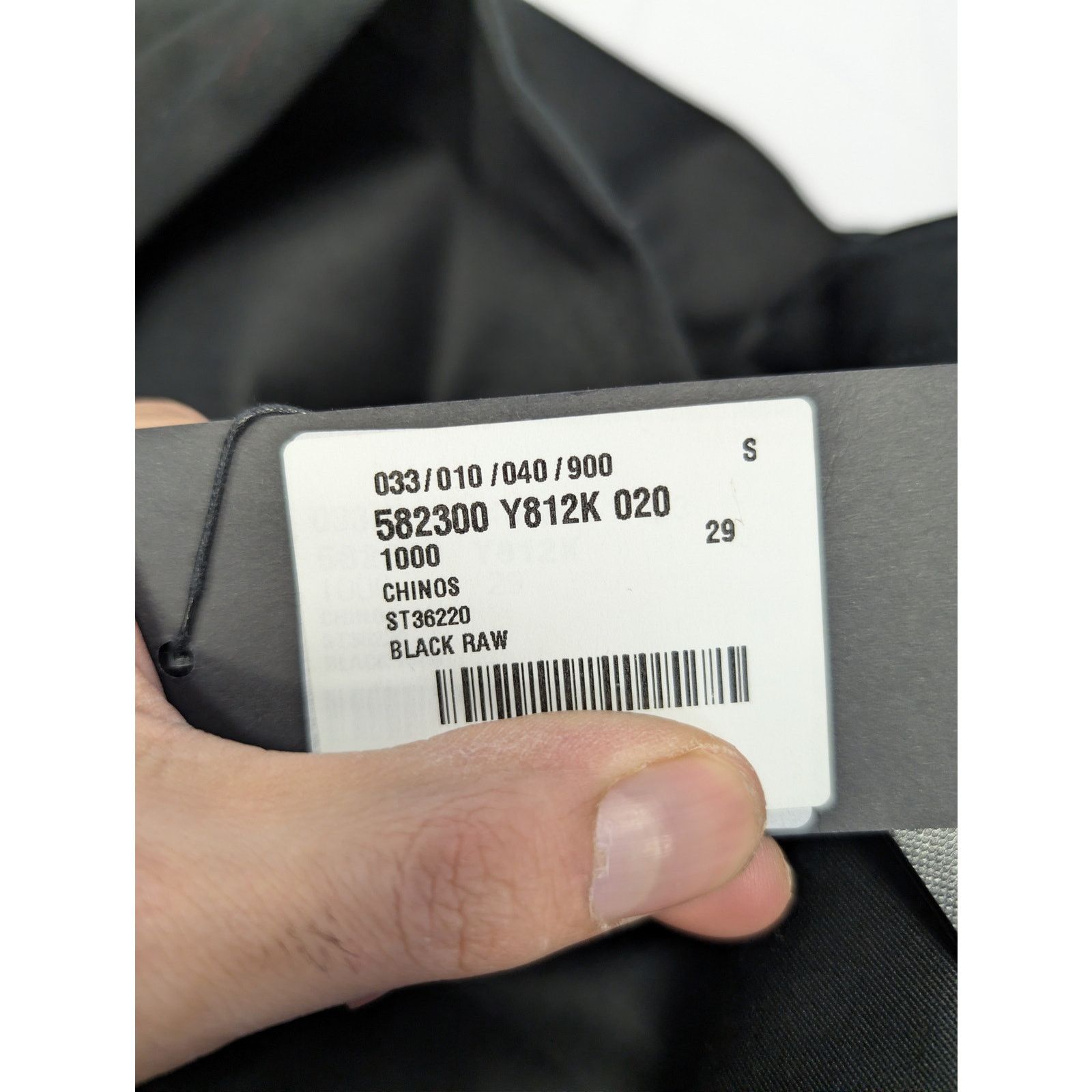Saint Laurent Paris o1rshd1 Chinos Jeans in Black Raw Size US 29 - 23 Thumbnail