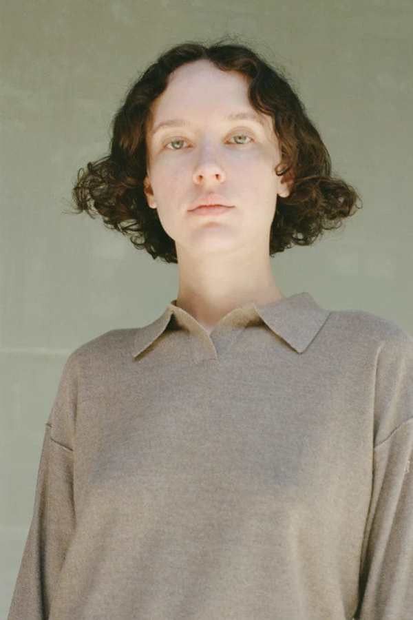 Maryam Nassir Zadeh Beige M Maryam Nassir Zadeh Getty Merino Wool Sweater Polo Size M / US 6-8 / IT 42-44 - 1 Thumbnail