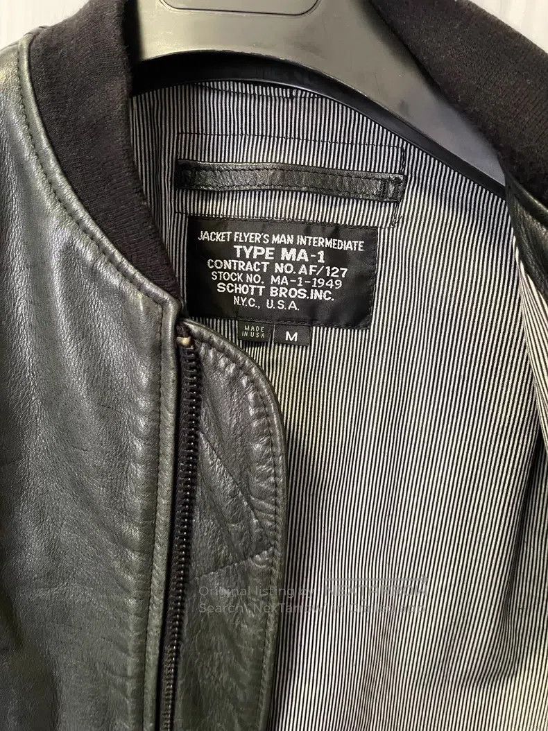 Schott Schott Pebble textured single-layer calfskin slim jacket Size US M / EU 48-50 / 2 - 3 Thumbnail