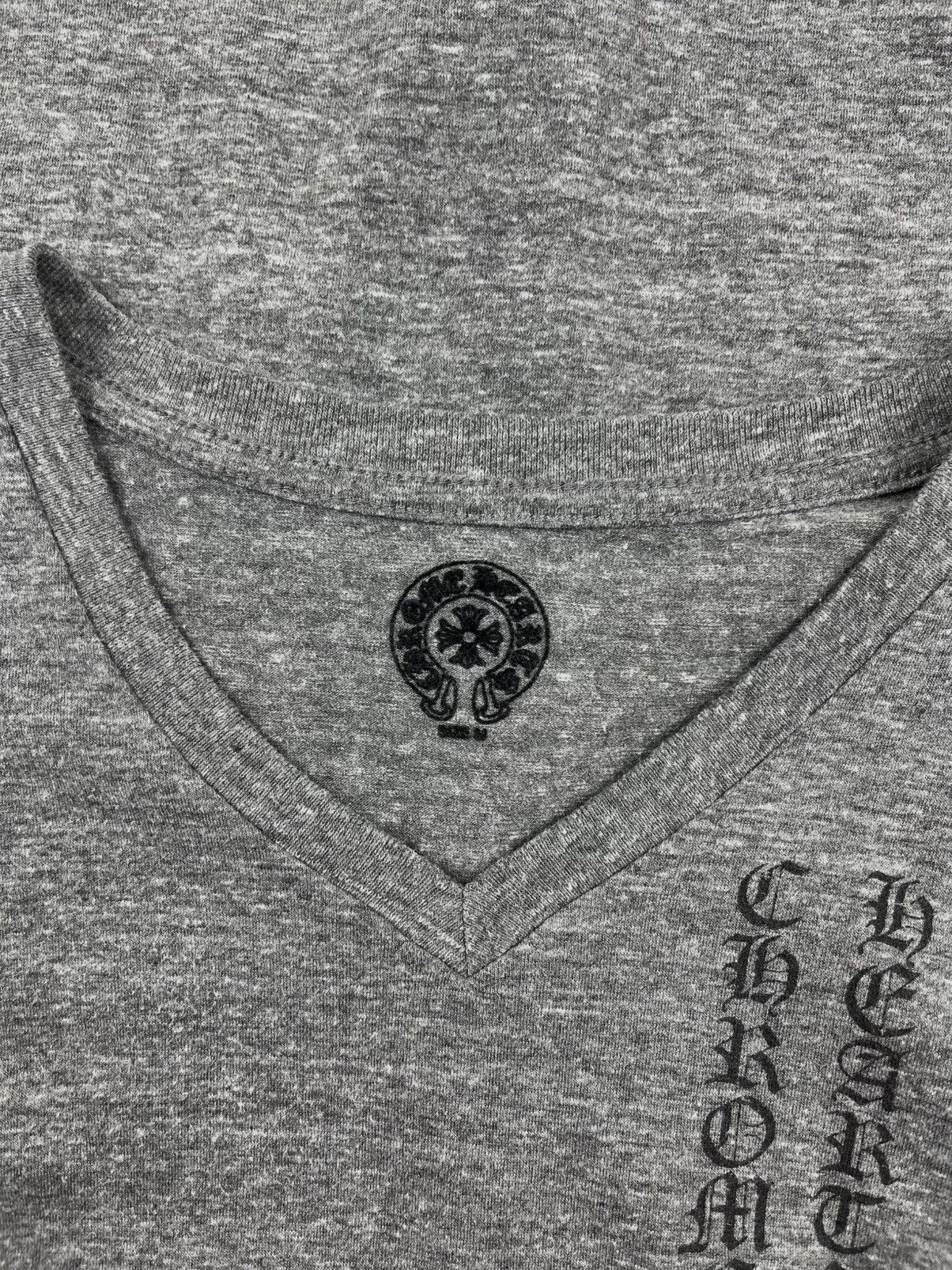 Chrome Hearts Chrome Hearts Vintage Star T Bar Logo Women’s V Neck Tshirt Size M / US 6-8 / IT 42-44 - 5 Thumbnail