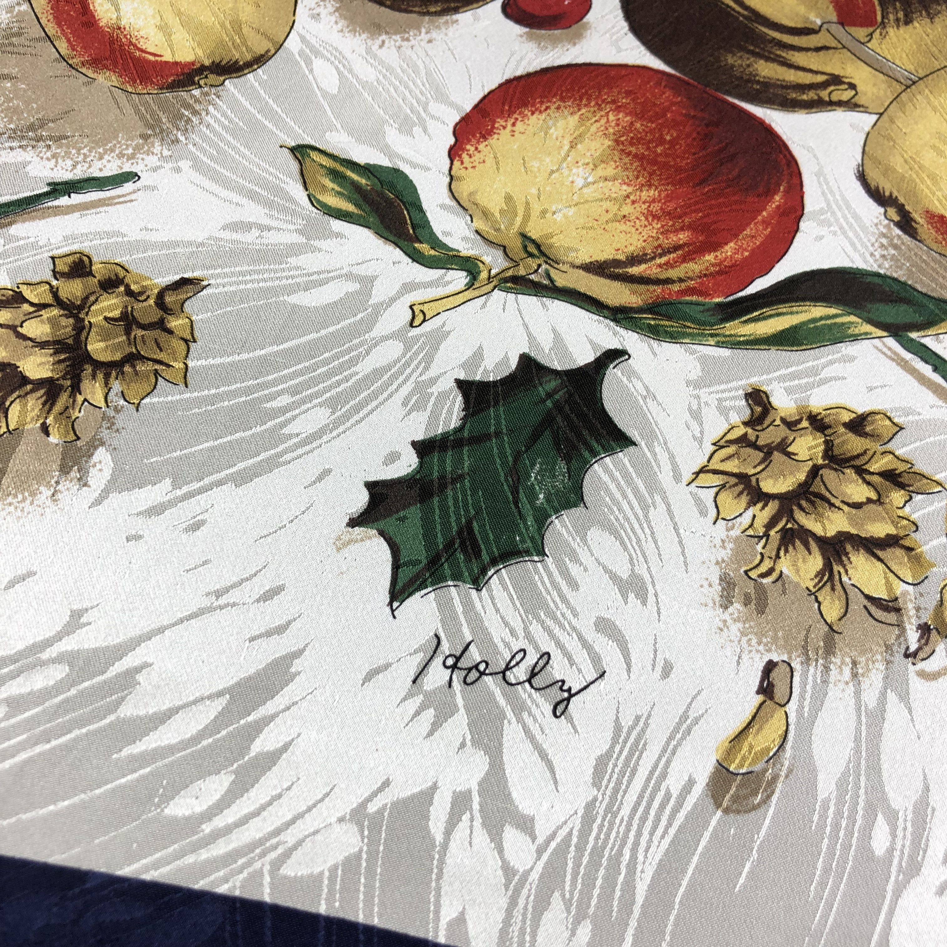 Vintage Luxury Hand Rolled Silk Scarf M491 Size ONE SIZE - 7 Thumbnail