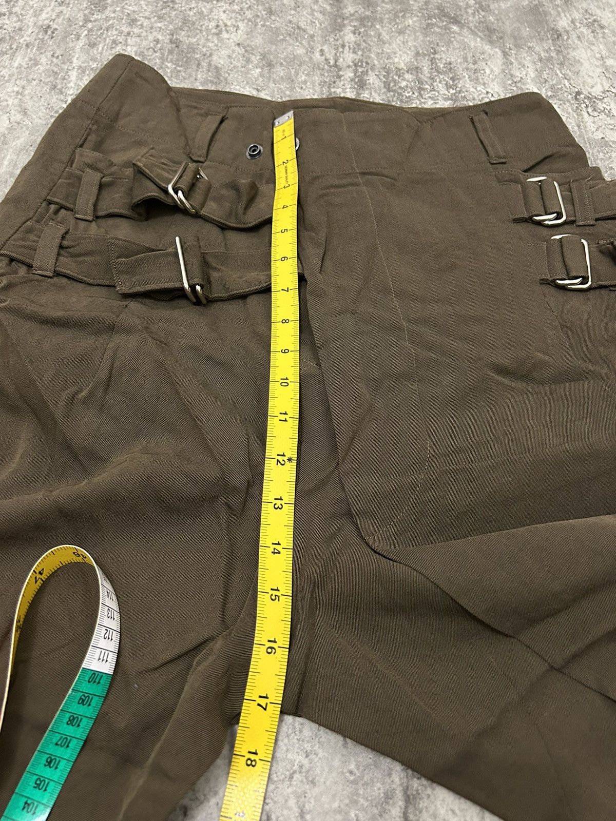 Seditionaries Japanese Brand GGD Wool Double Buckle Three Quarter Pants Size US 31 - 20 Thumbnail