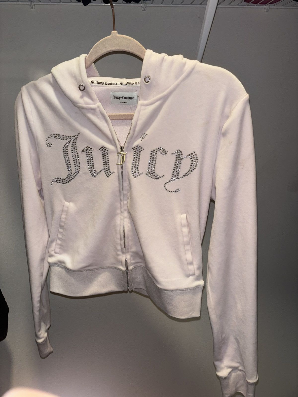 Juicy Couture light pink Juicy Couture OG Big Bling velour Size S / US 4 / IT 40 - 1 Thumbnail