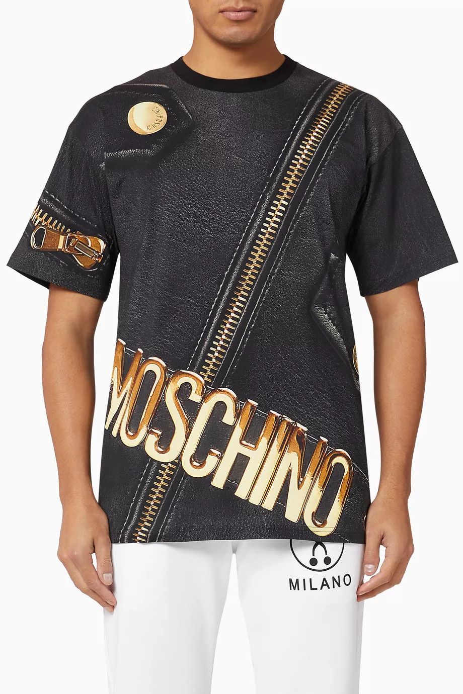 Moschino o1y0225 Logo T-Shirt in Black Size US S / EU 44-46 / 1 - 1 Thumbnail