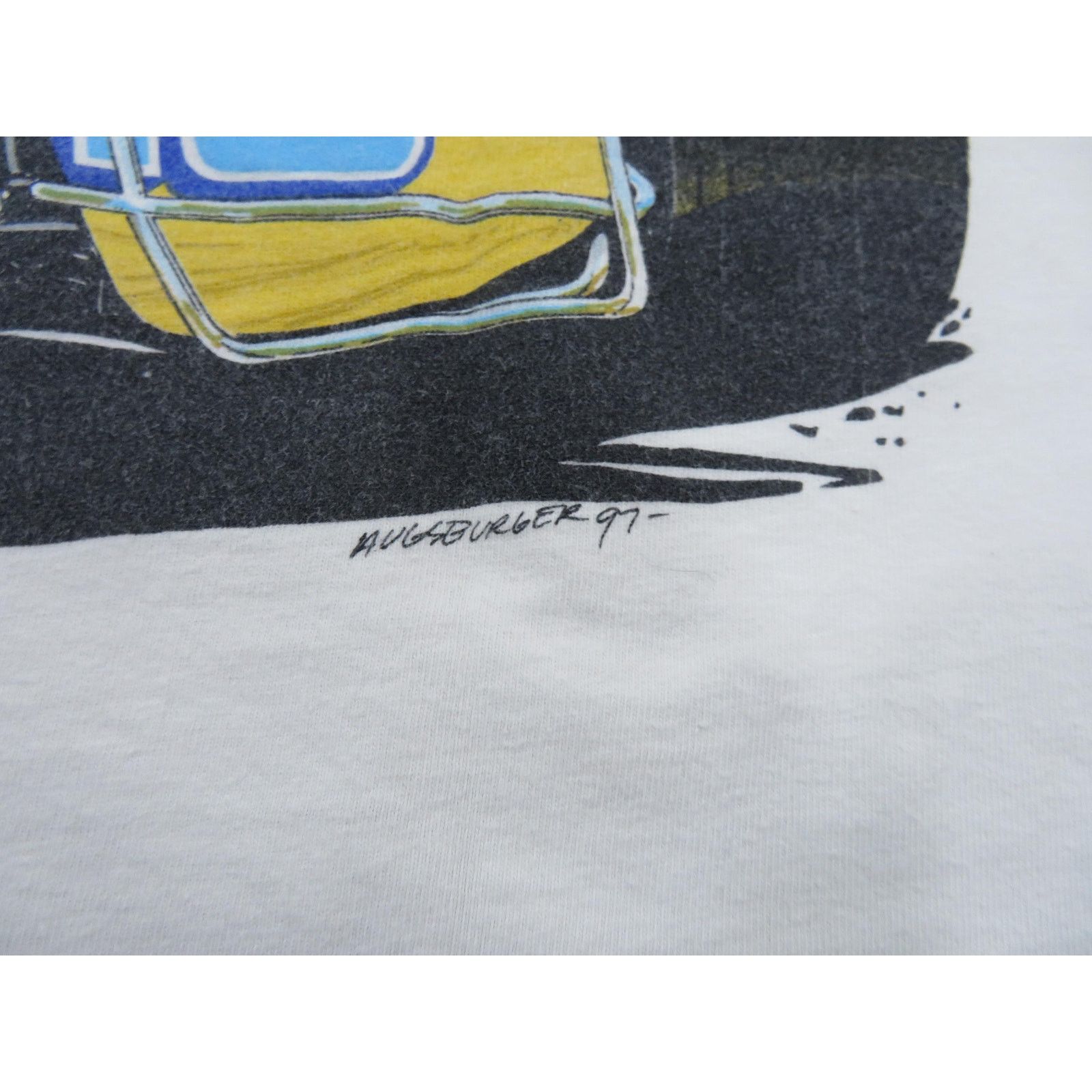 Other 90s Brad Doty Racing T-Shirt Autographed Modified Scoop Neck Size L / US 10 / IT 46 - 9 Thumbnail
