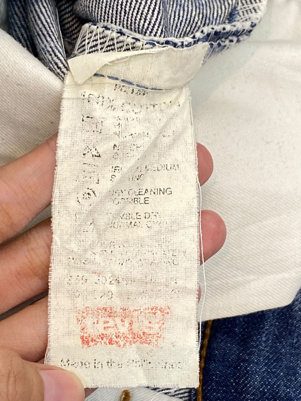 Levi's Levi’s 508 Whiskers Blue Faded Wash Style Straight Jeans Size US 30 / EU 46 - 14 Thumbnail