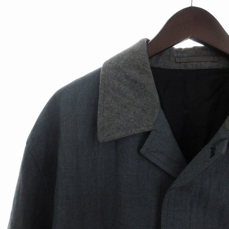 Comme des Garcons Homme Plus Jacket Tailored Single Front Velcro Wool Fully Lined Navy Size US M / EU 48-50 / 2 - 3 Thumbnail