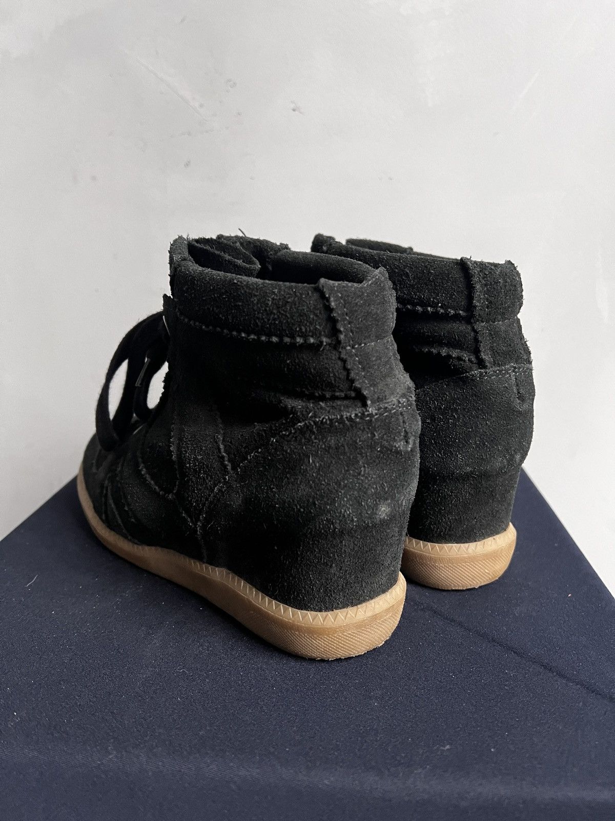 If Six Was Nine Isabel Marant style Baskets black suede femme shoes man 40 Size US 10 / IT 40 - 6 Thumbnail