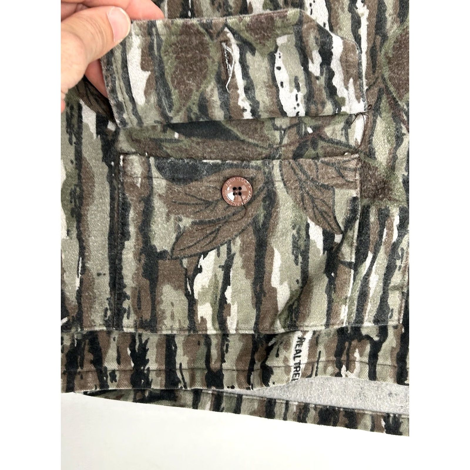 Realtree VINTAGE Realtree Camo Jacket Mens XL 90s Hunting Outdoor Red Head USA Treebark Zip Cotton Size US XL / EU 56 / 4 - 6 Thumbnail