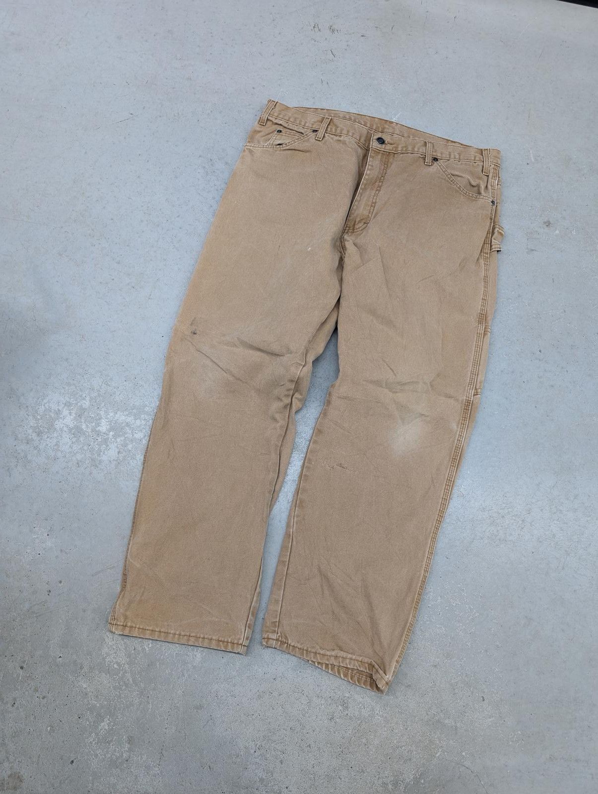 Dickies Early 2000s Y2K Dickies Beige Carpenter Canvas Pants Size US 38 / EU 54 - 2 Thumbnail
