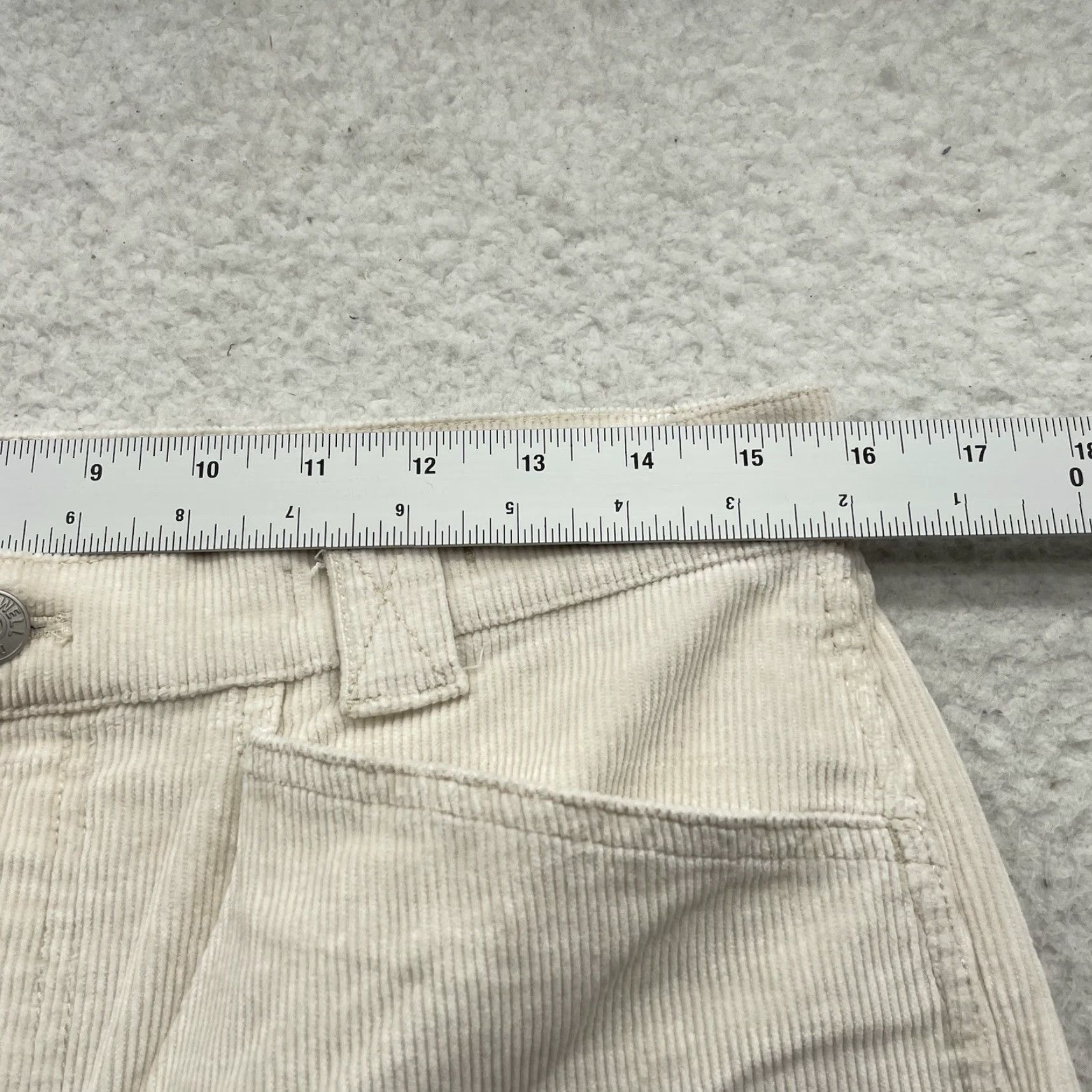 Madewell Madewell Corduroy Pants Womens 32x29 Emmet Wide Leg Baggy Cream White Tag 30 Size 24" / US 00 / IT 34 - 7 Thumbnail
