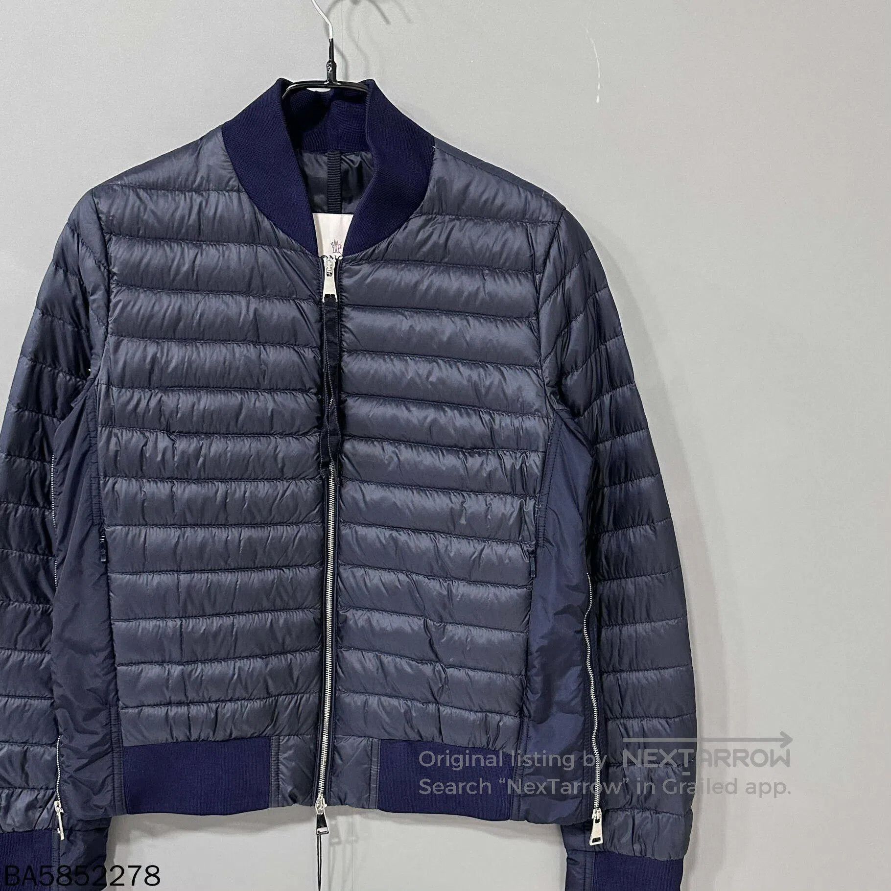 Moncler navy down jacket by Moncler. Size US M / EU 48-50 / 2 - 4 Thumbnail