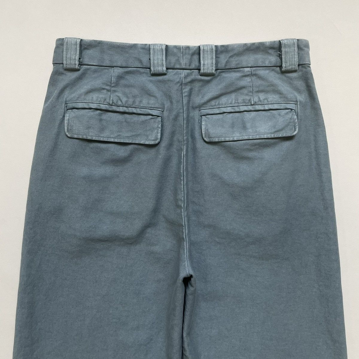 Dries Van Noten Sample ‘Washed Blue’ Wide Leg Utility Pants Size US 32 / EU 48 - 10 Thumbnail