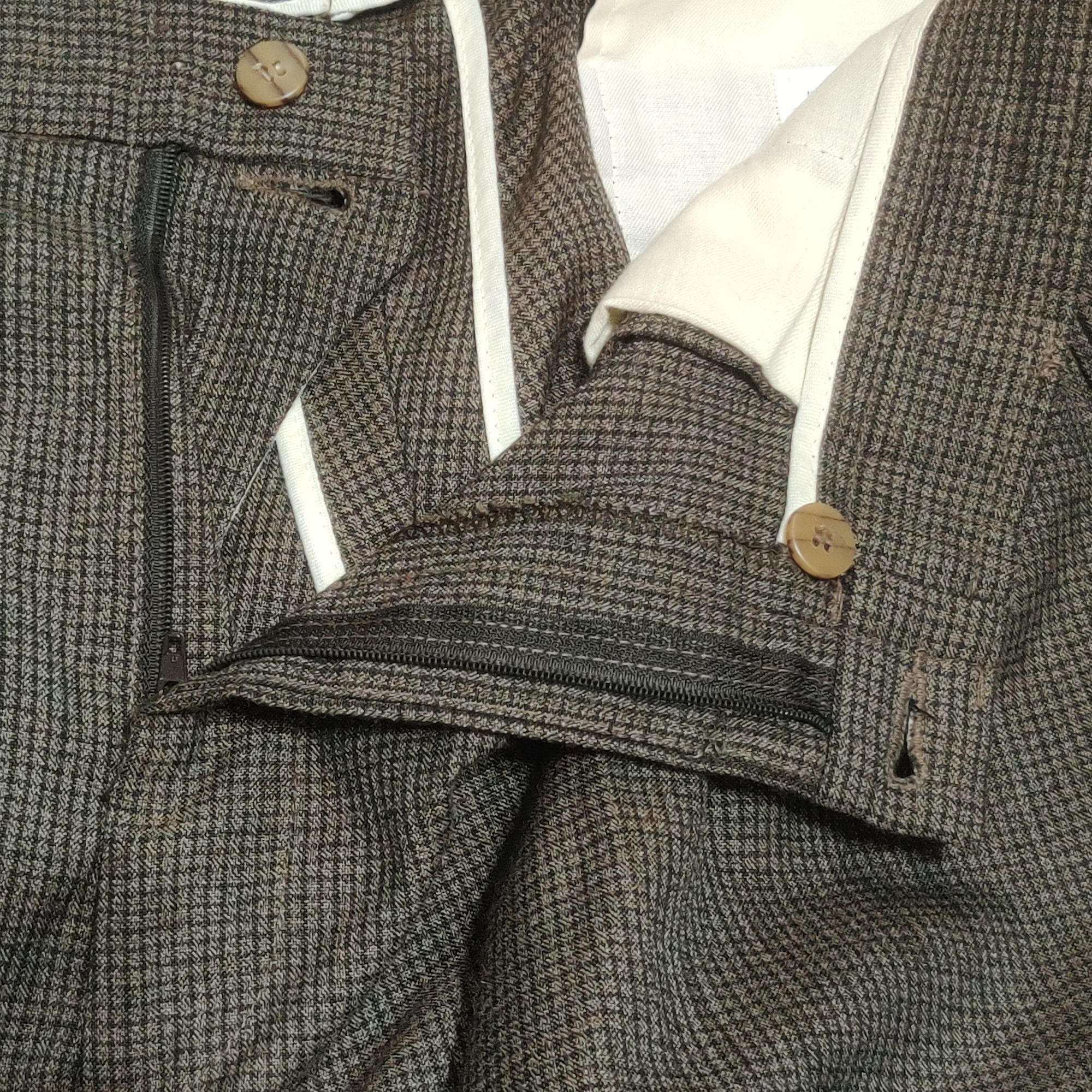 Perry Ellis Perry Ellis 38x30 Vintage Pleated Houndstooth Trousers Acade Size US 38 / EU 54 - 6 Thumbnail