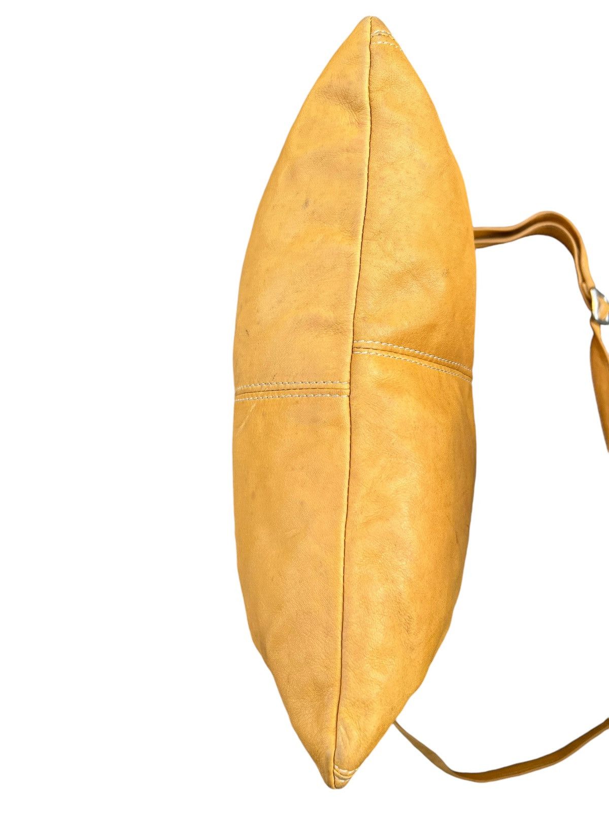 Leather Vintage DEL CONTE Muddy Stains Fade Patina Leather Bag Size ONE SIZE - 17 Thumbnail