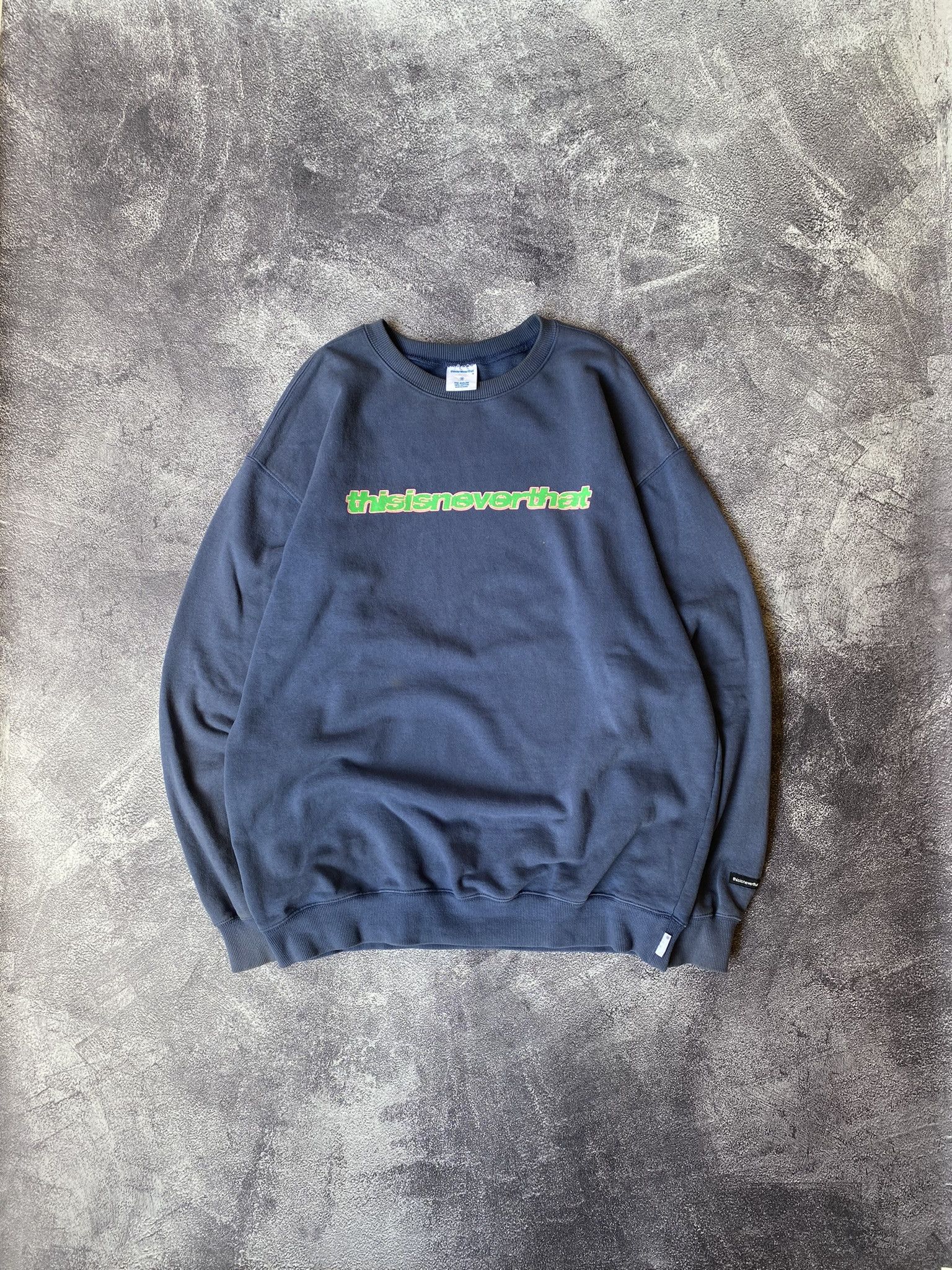 Vintage × thisisneverthat Thisisneverthat Faded Sweatshirt Size US L / EU 52-54 / 3 - 2 Thumbnail