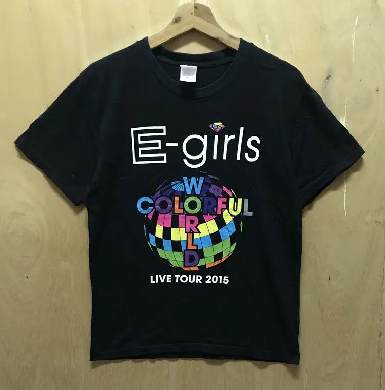 Band Tees E-Girl World Colorful Live Tour 2015 Tshirts Size S / US 4 / IT 40 - 1 Thumbnail