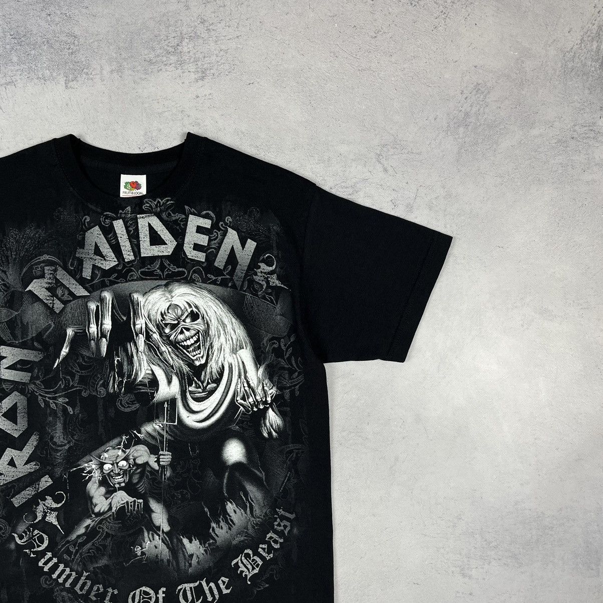 Band Tees Vintage Iron Maiden AOP rock band tee 90’s Size US S / EU 44-46 / 1 - 3 Thumbnail