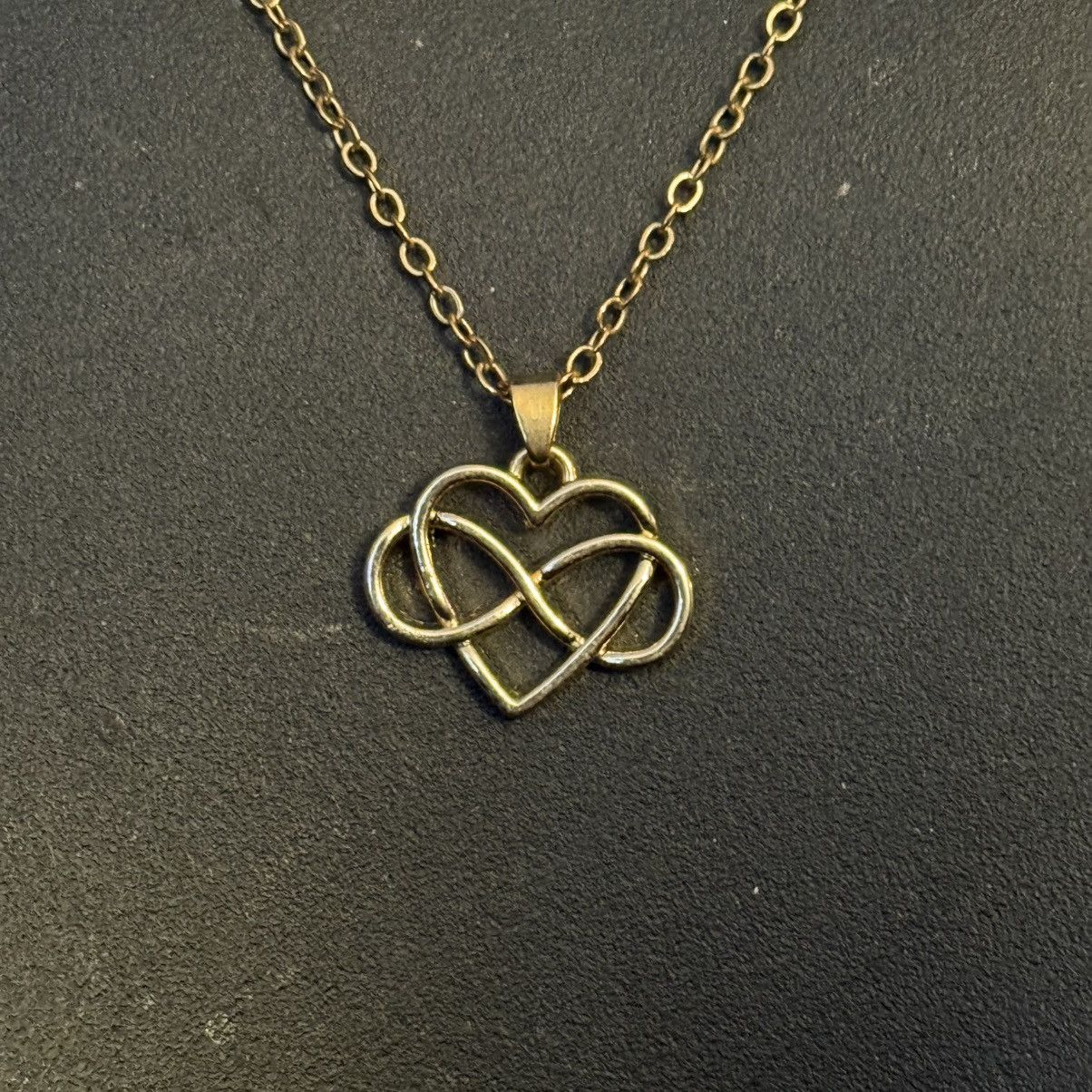 Other Gold tone infinity heart pendant necklace Size ONE SIZE - 2 Thumbnail