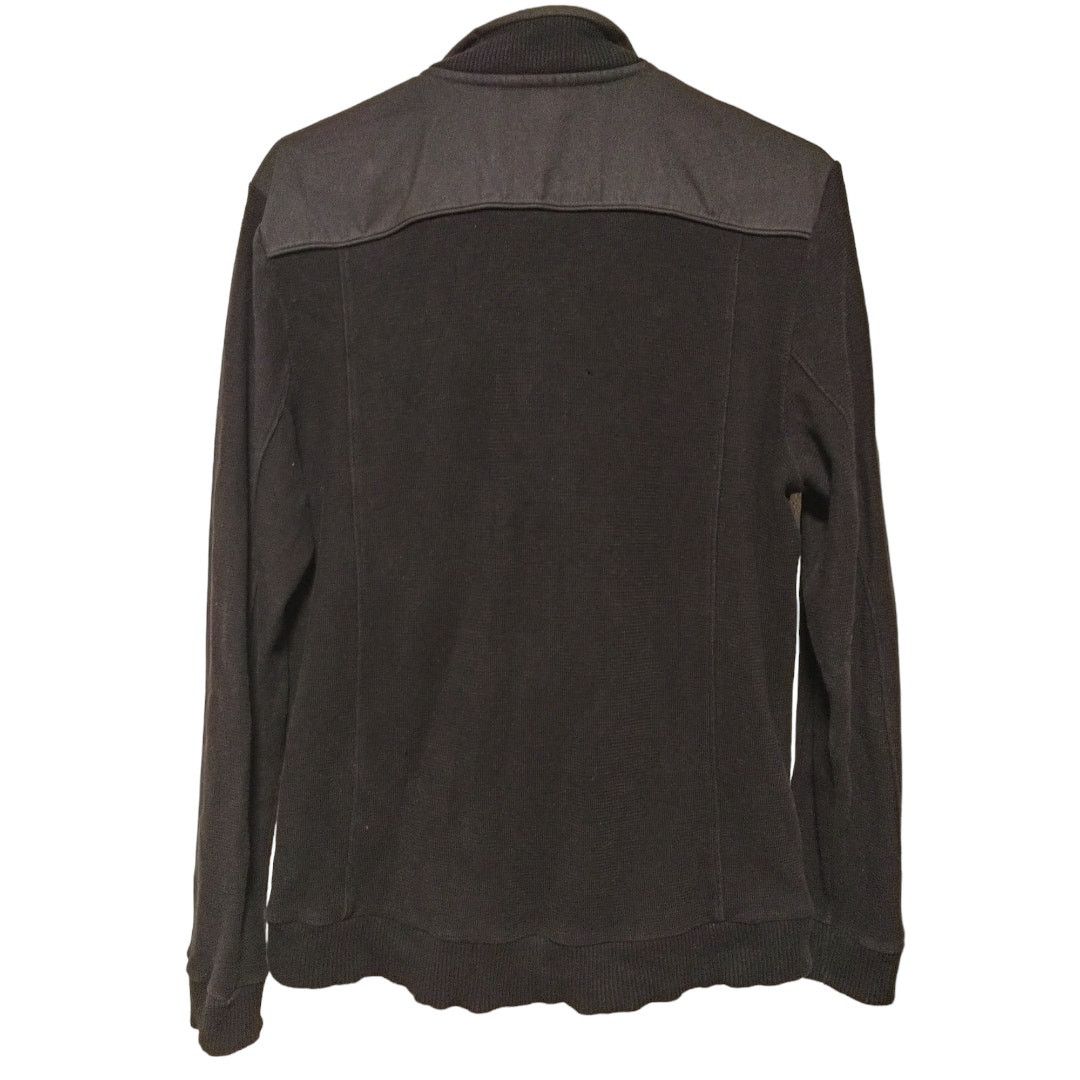 Calvin Klein Men's CALVIN KLEIN Zip Up Sweater Jacket Bomber Military Med Size US M / EU 48-50 / 2 - 2 Thumbnail