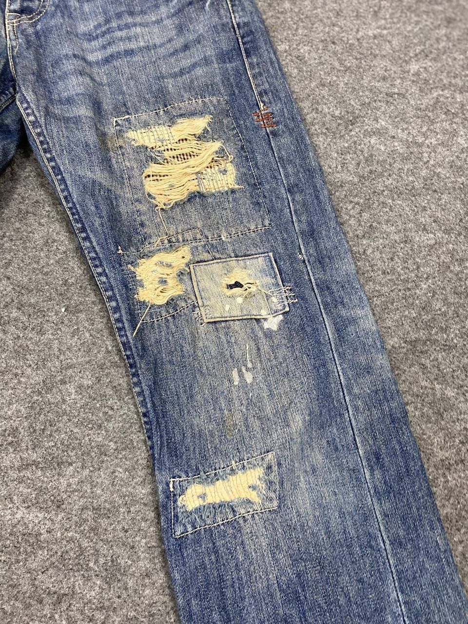 Japanese Brand vintage japanese brands distressed patchwork denim Size 30" / US 8 / IT 44 - 11 Thumbnail