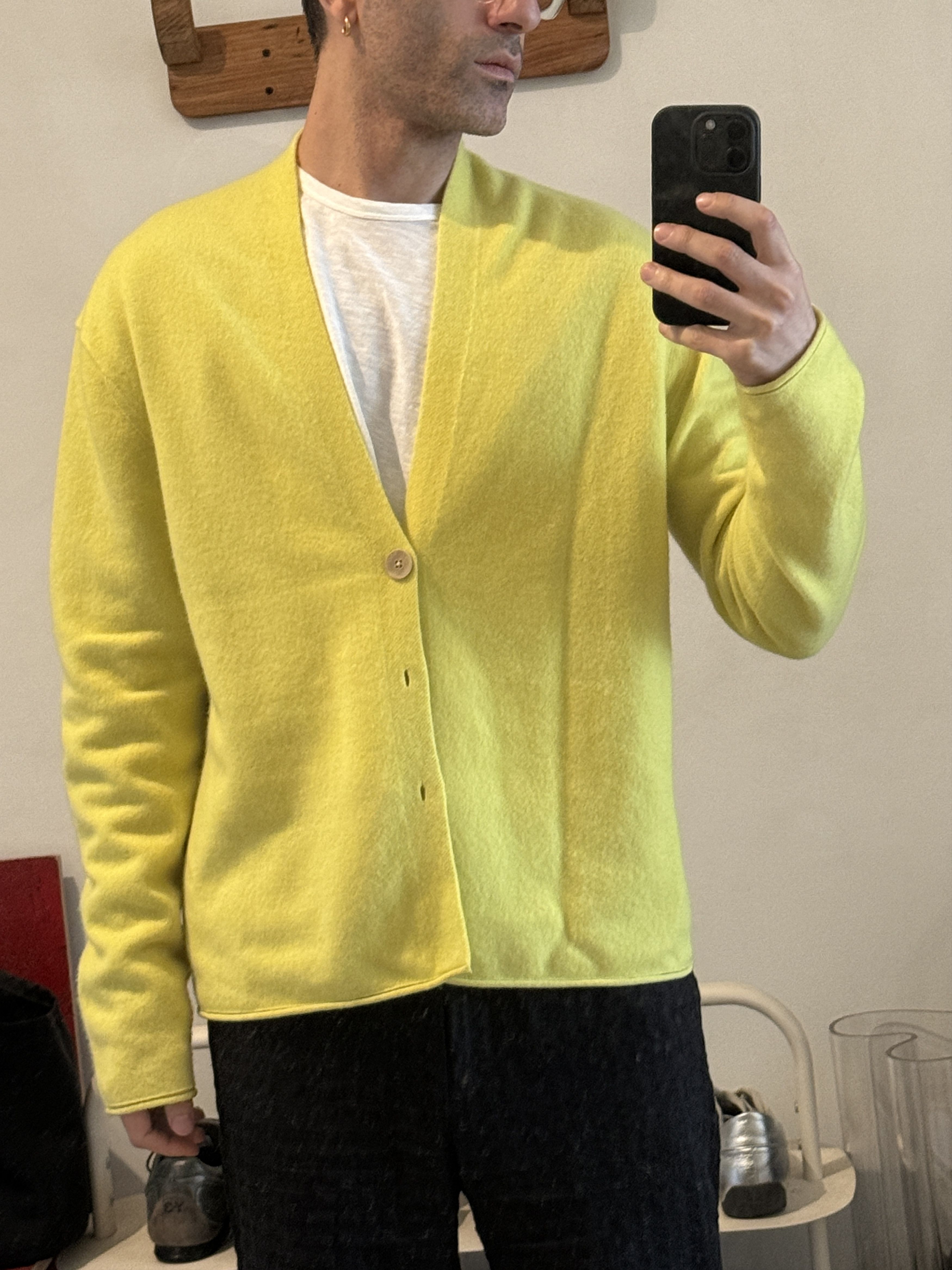 Guest in Residence Yellow everyday cashmere cardigan Size US M / EU 48-50 / 2 - 1 Thumbnail