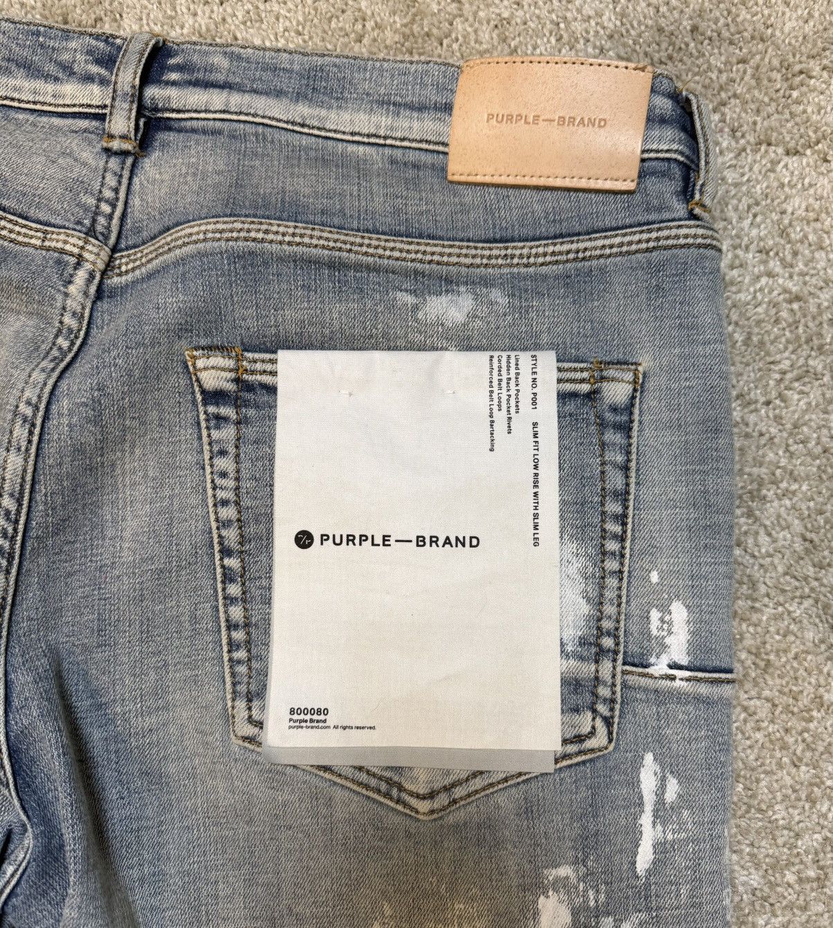 Purple Brand Purple Brand Paint Blowout Jeans Light Indigo Size US 34 / EU 50 - 4 Thumbnail