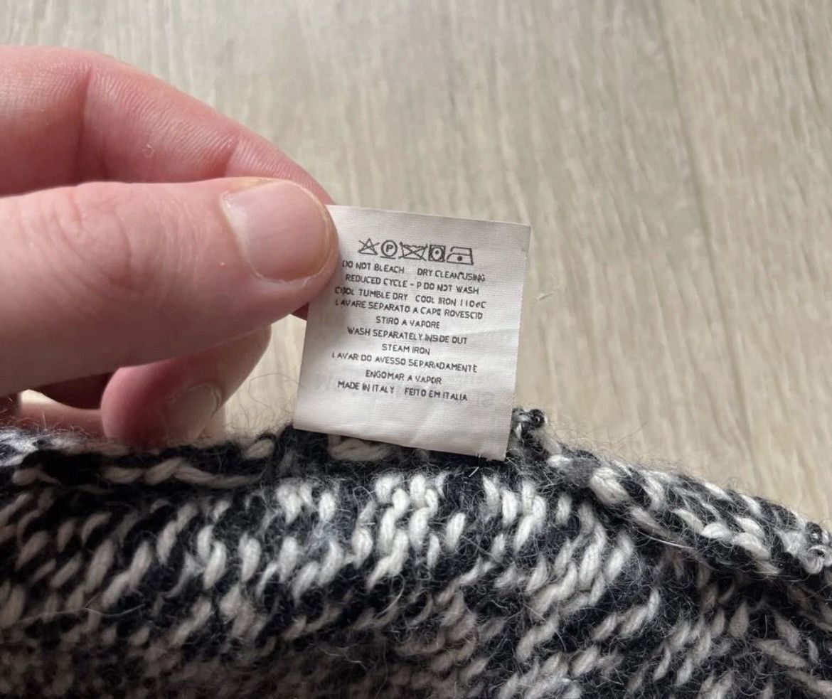 Moschino × Vintage Moschino Jeans Black White Chunky Knit Sweater Size S / US 4 / IT 40 - 11 Thumbnail