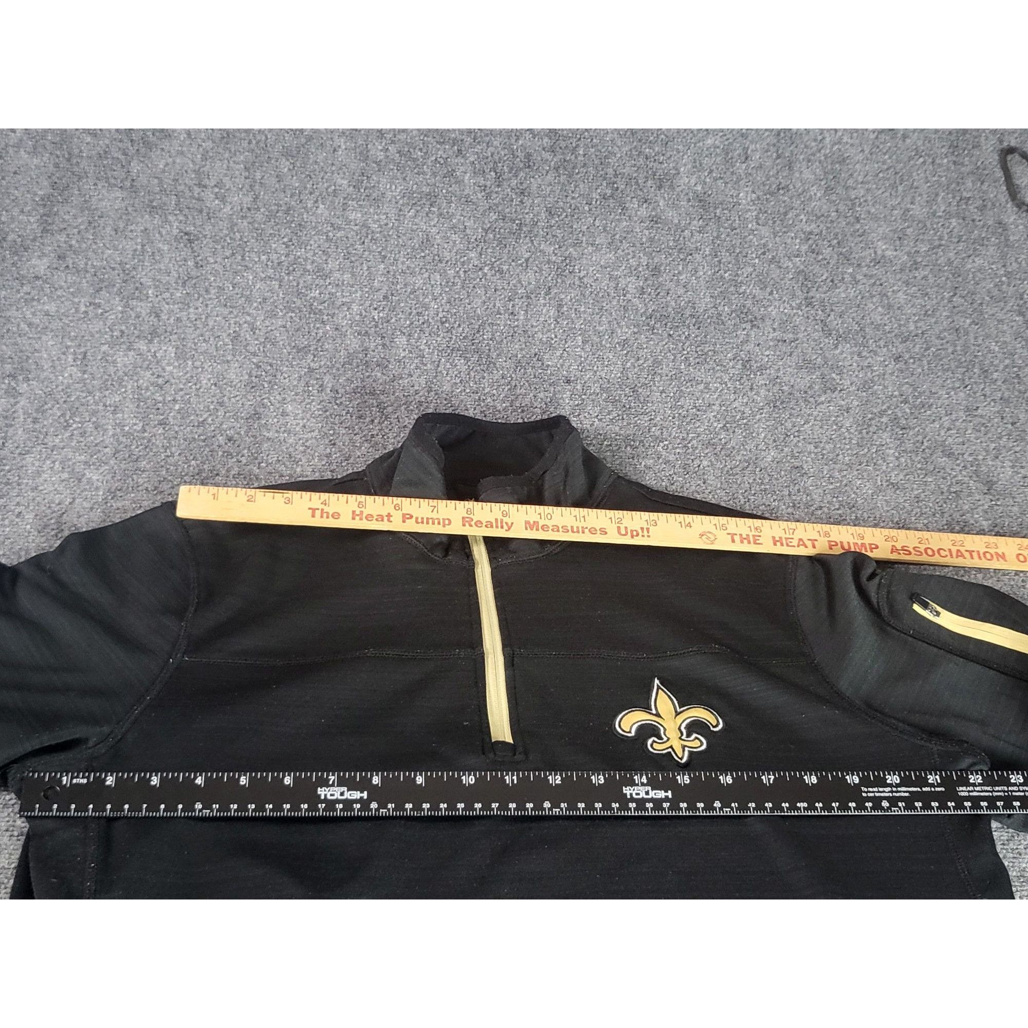 NFL New Orleans Saints Pullover Men Sz L Black Gold NFL Football Size US L / EU 52-54 / 3 - 5 Thumbnail
