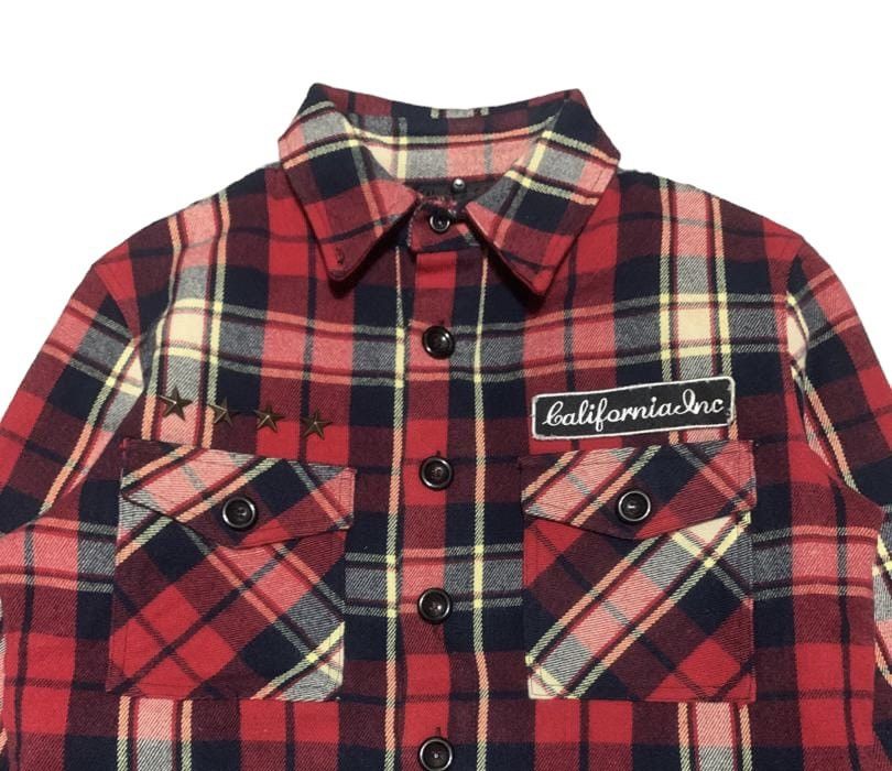 If Six Was Nine Vintage Red&Cat Plaid Flannel Shirt Jacket Size US S / EU 44-46 / 1 - 4 Thumbnail