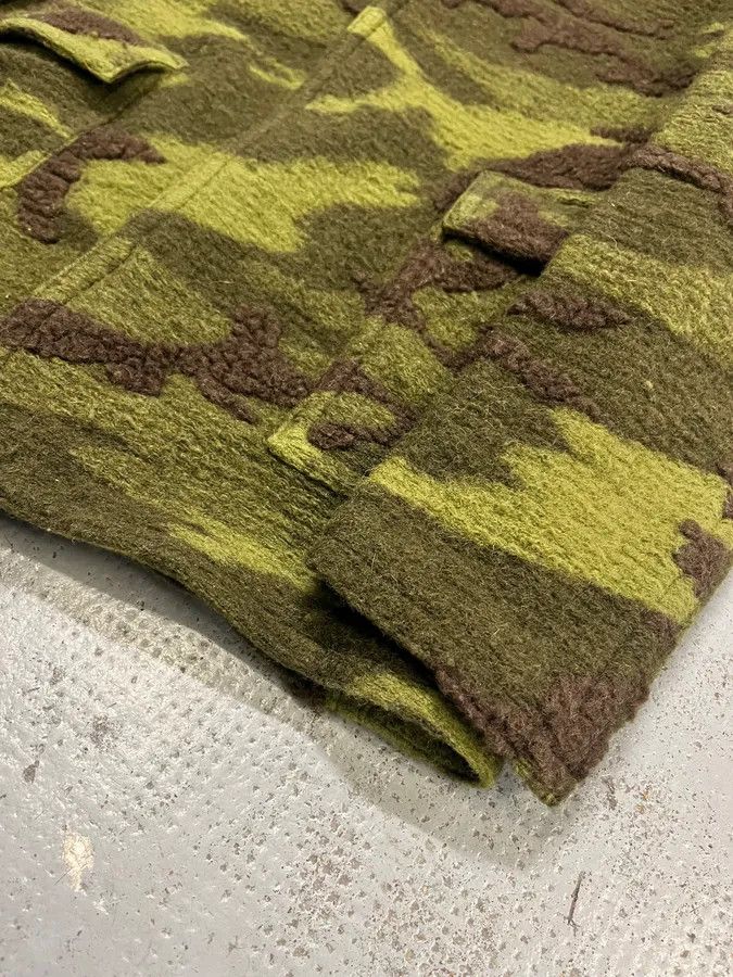 Daniele Alessandrini Daniele Alessandrini Camo Green Wool Detachable Hood Military Jacket Size US M / EU 48-50 / 2 - 7 Thumbnail