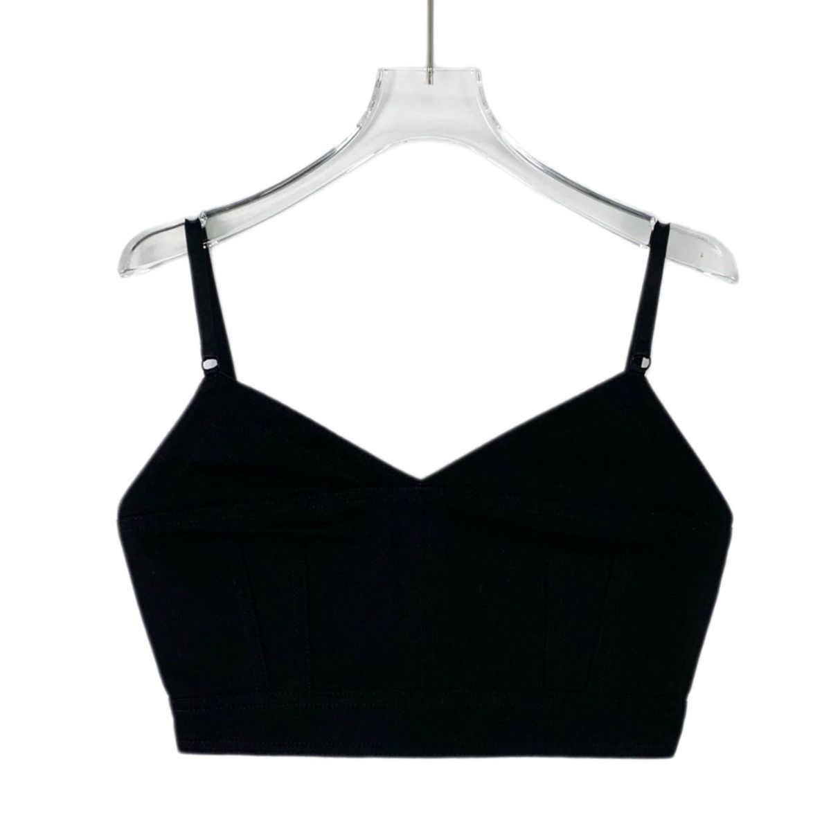 Alexander Wang Alexander Wang Black Cotton Back Zip Camisole Top K26WX Size XS / US 0-2 / IT 36-38 - 1 Thumbnail