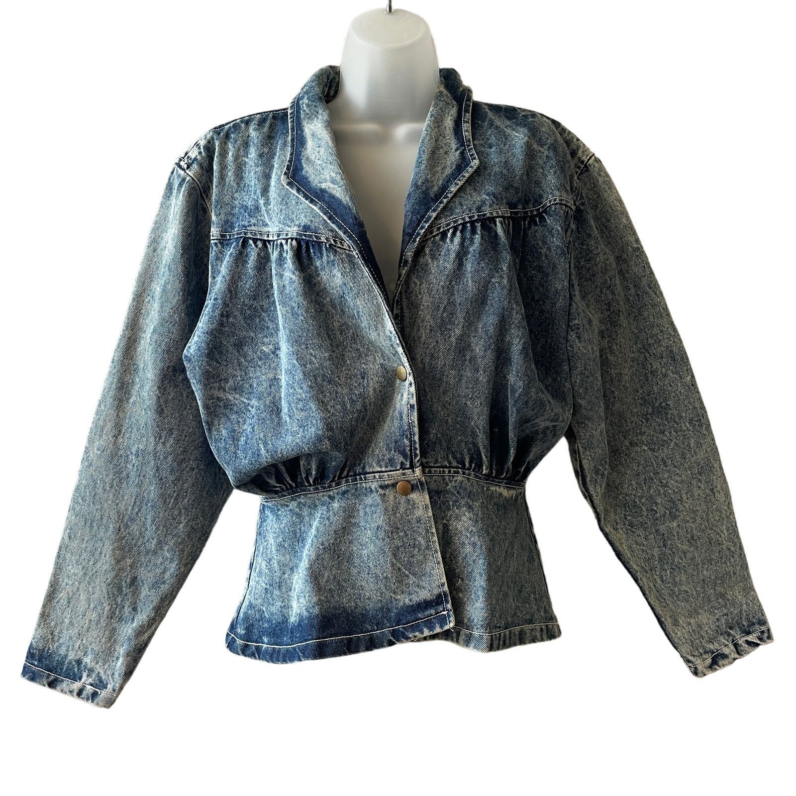 Vintage VINTAGE 90s Paris Blues Acid Wash Denim Jacket Size Small Size S / US 4 / IT 40 - 1 Thumbnail