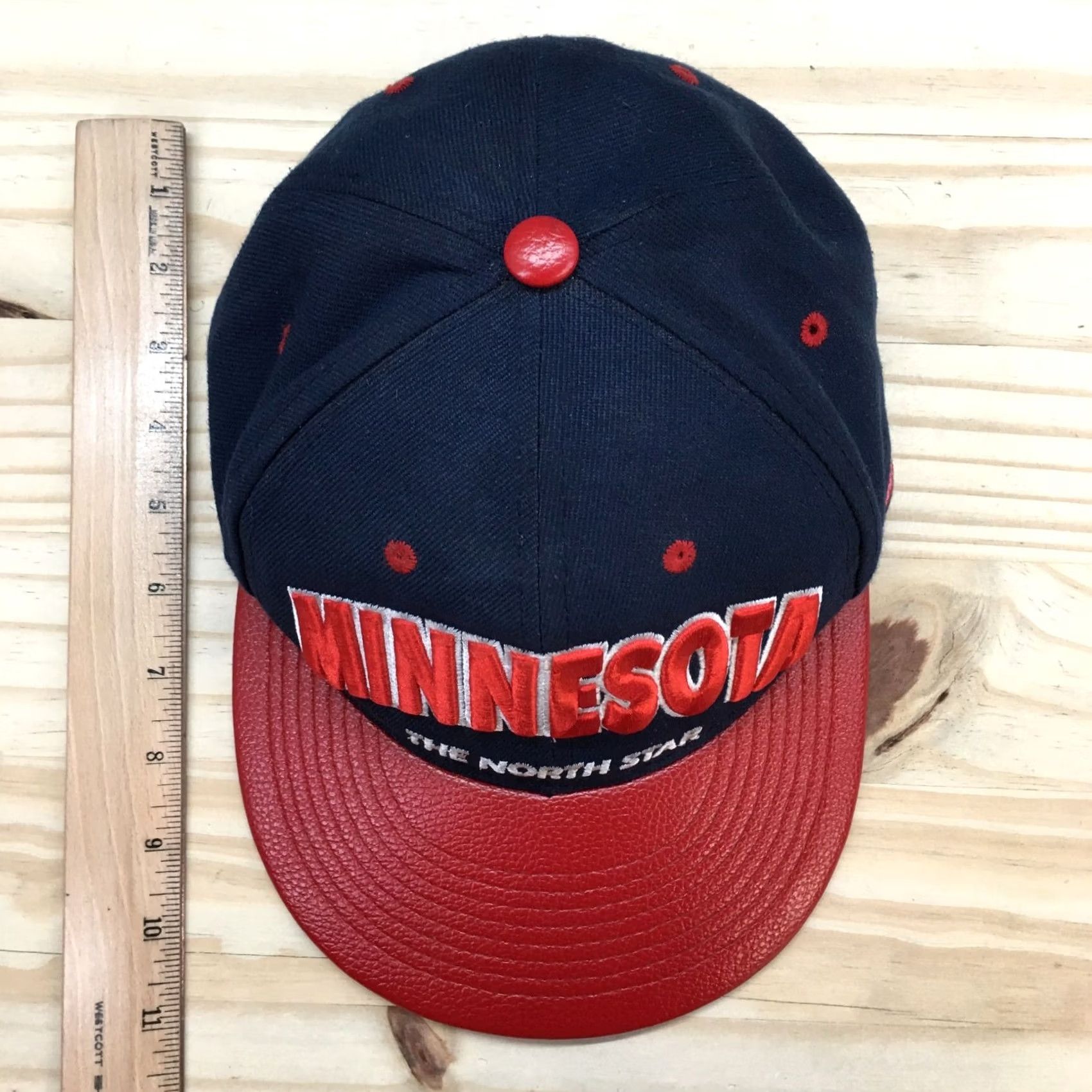 Vintage Malaki Minnesota The North Star Snapback Cap Hat Mens One Size Blue Star Theme Adjustable Cap Size ONE SIZE - 3 Thumbnail
