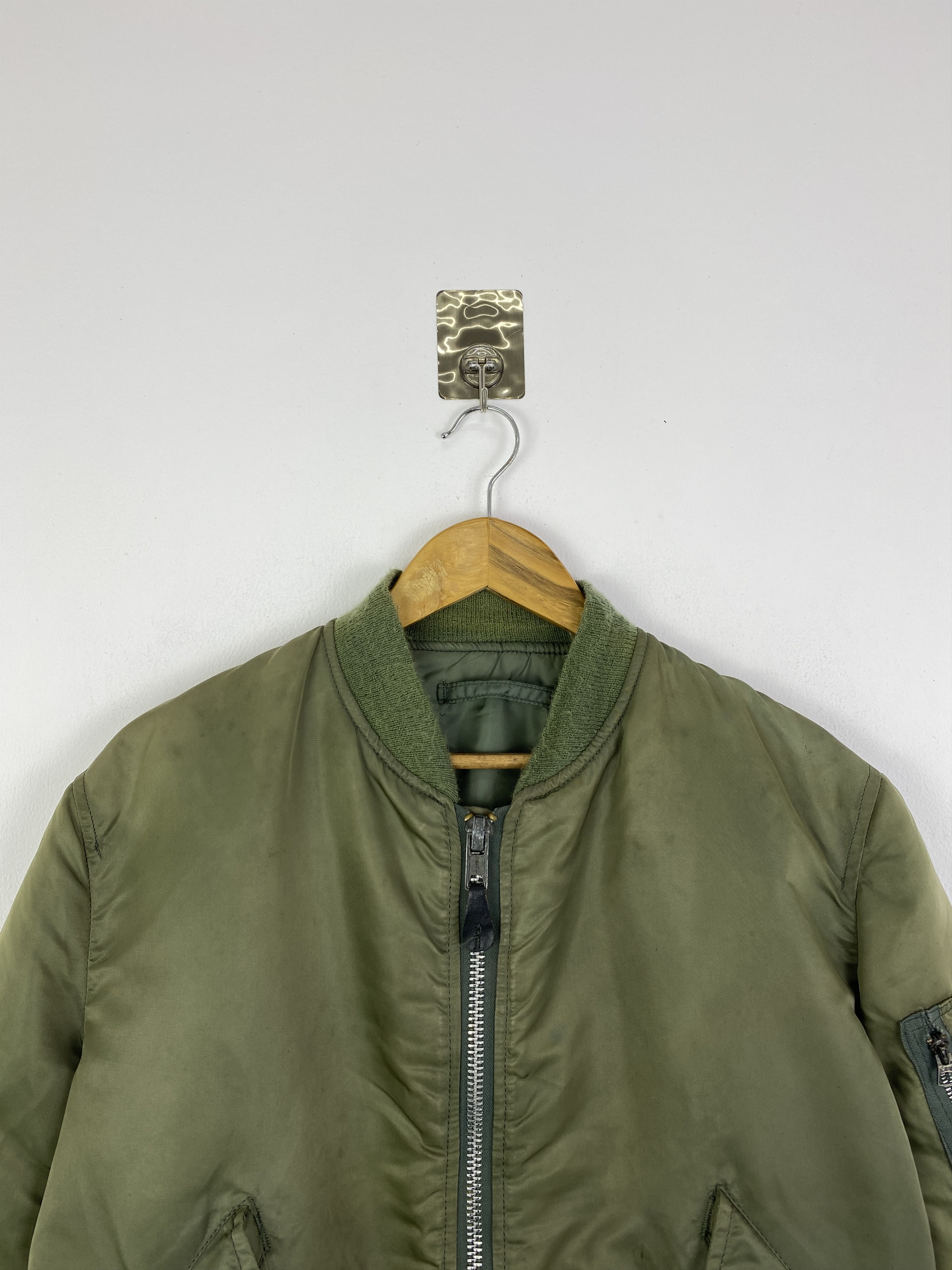 Alpha Industries Vintage Alpha Industries Bomber Flying Jacket J0014 Size US M / EU 48-50 / 2 - 2 Thumbnail