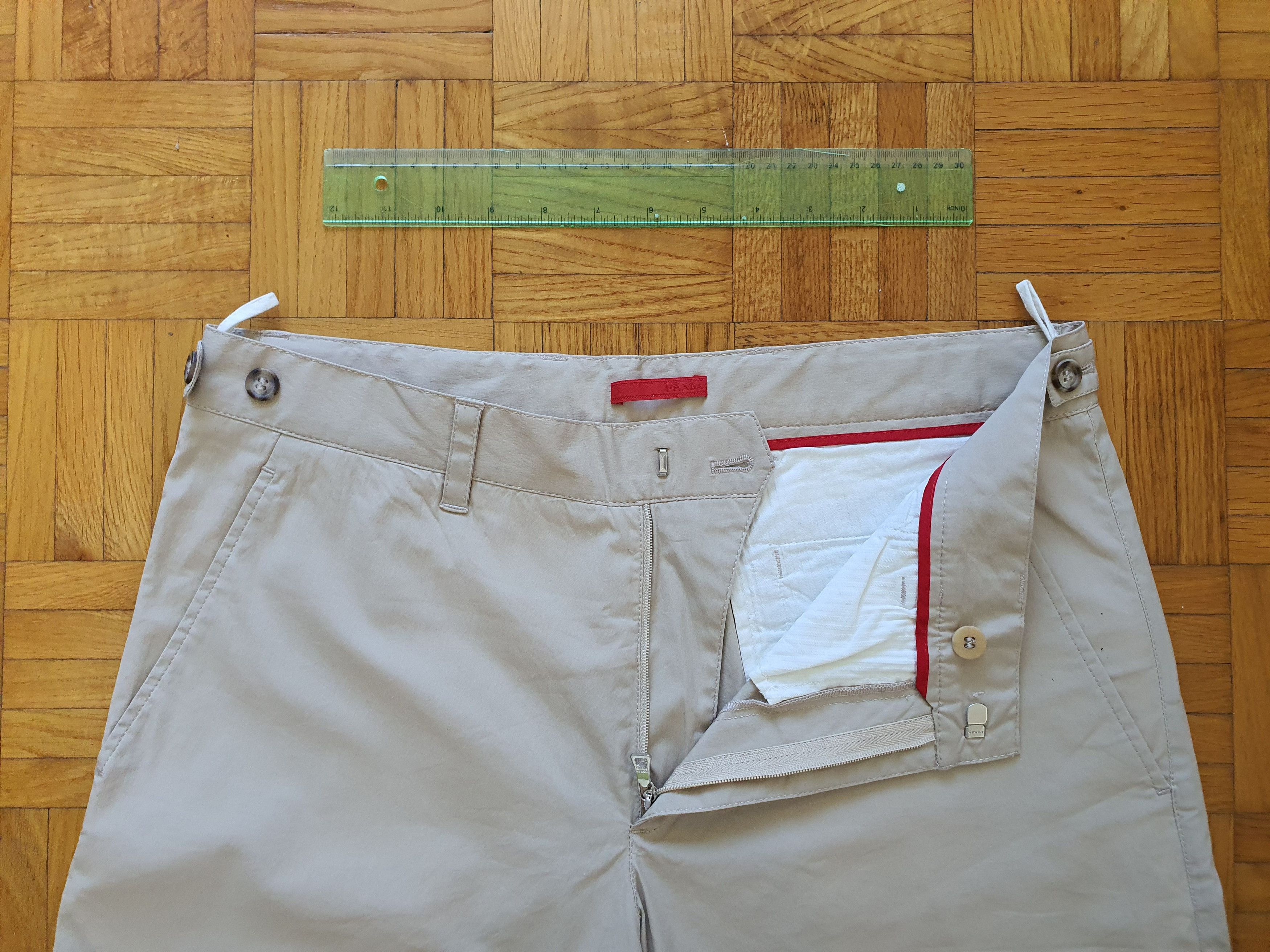Prada LINEA ROSSA - Lightweight Classic Summer Shorts Bermudas Size US 32 / EU 48 - 4 Thumbnail