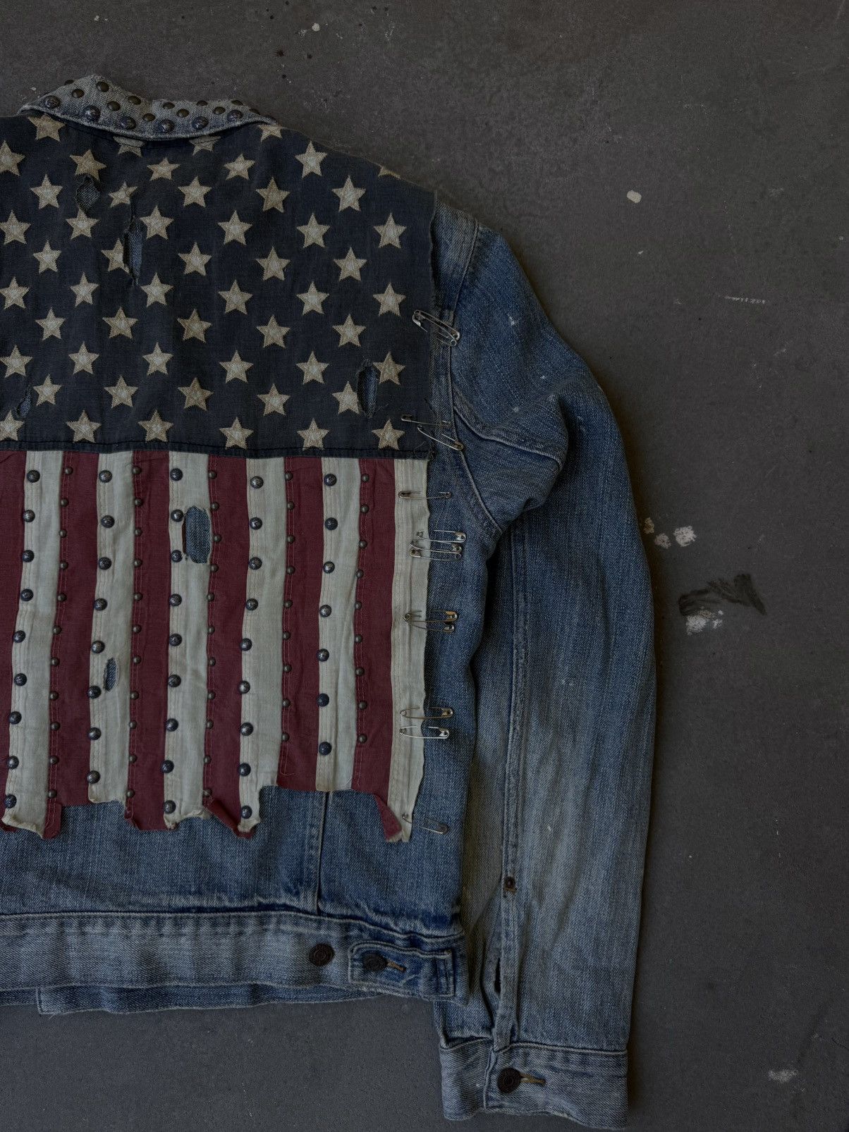 Denim & Supply Ralph Lauren 2000s Ralph Lauren Denim&Supply Pins studded usa flag jacket Size US L / EU 52-54 / 3 - 2 Thumbnail