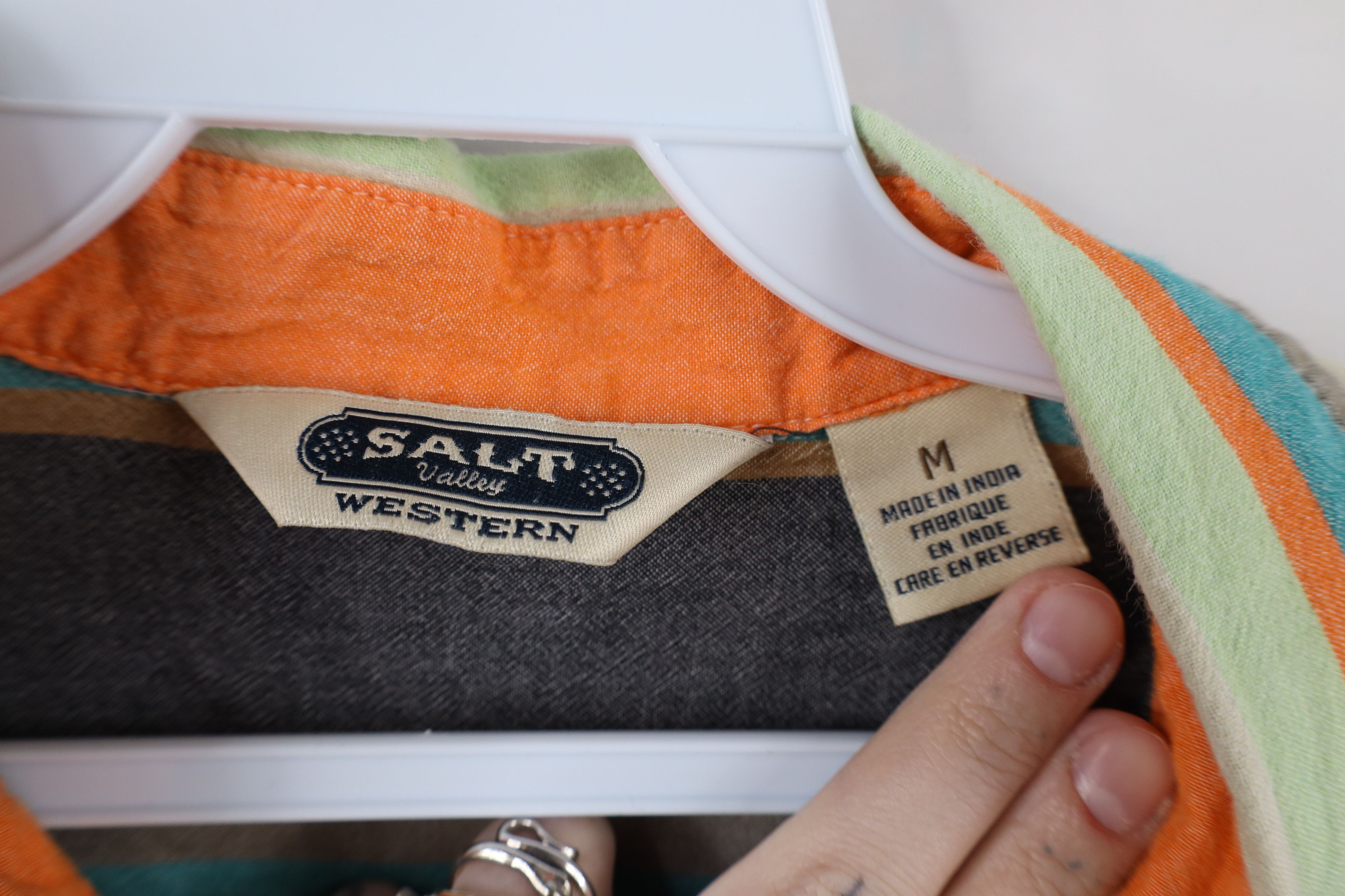 Vintage Vintage Salt Valley Western Striped Snap Button Shirt Size US M / EU 48-50 / 2 - 9 Thumbnail