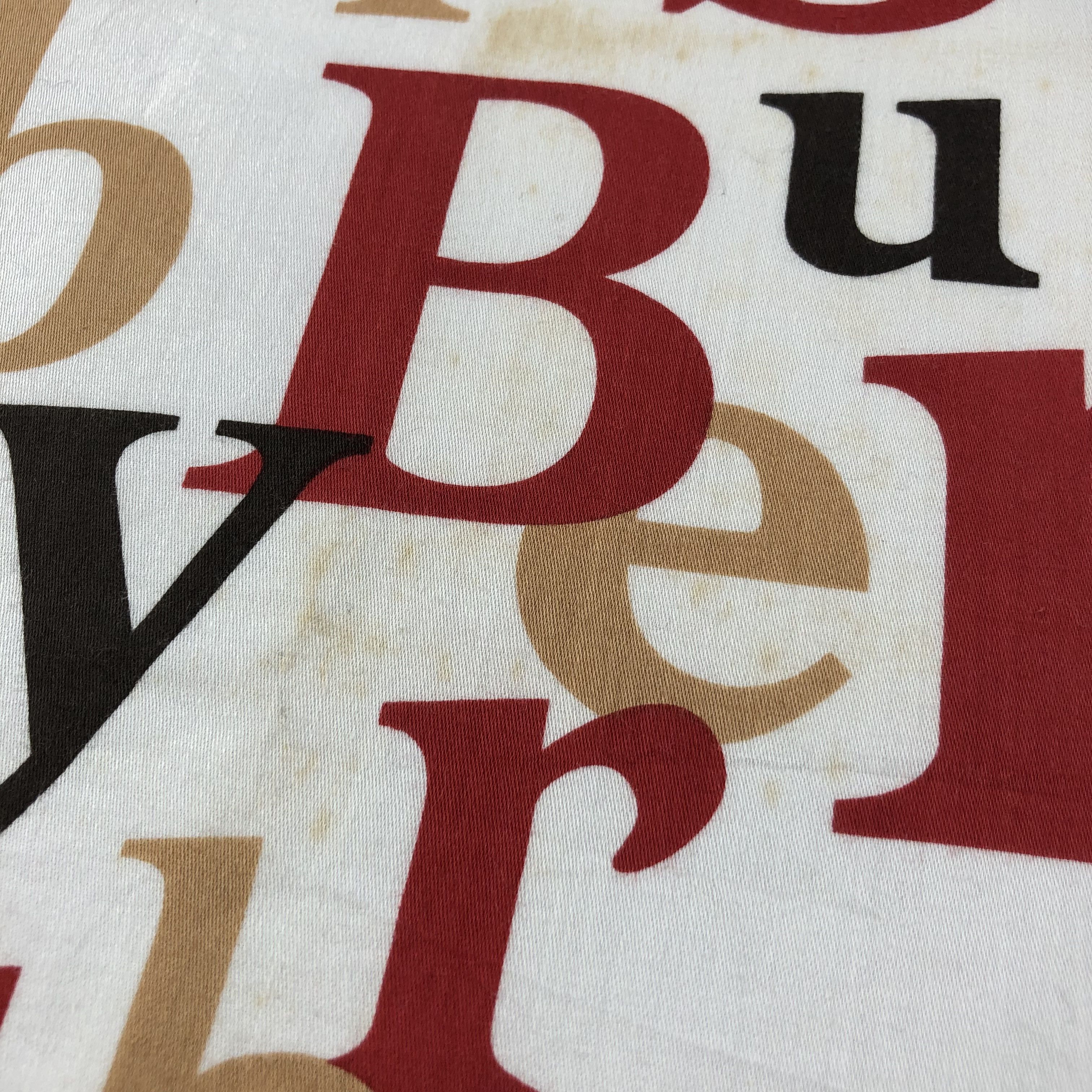 Burberry Burberrys Scrabbles Handkerchief Neckerchief Bandana H1479 Size ONE SIZE - 8 Thumbnail