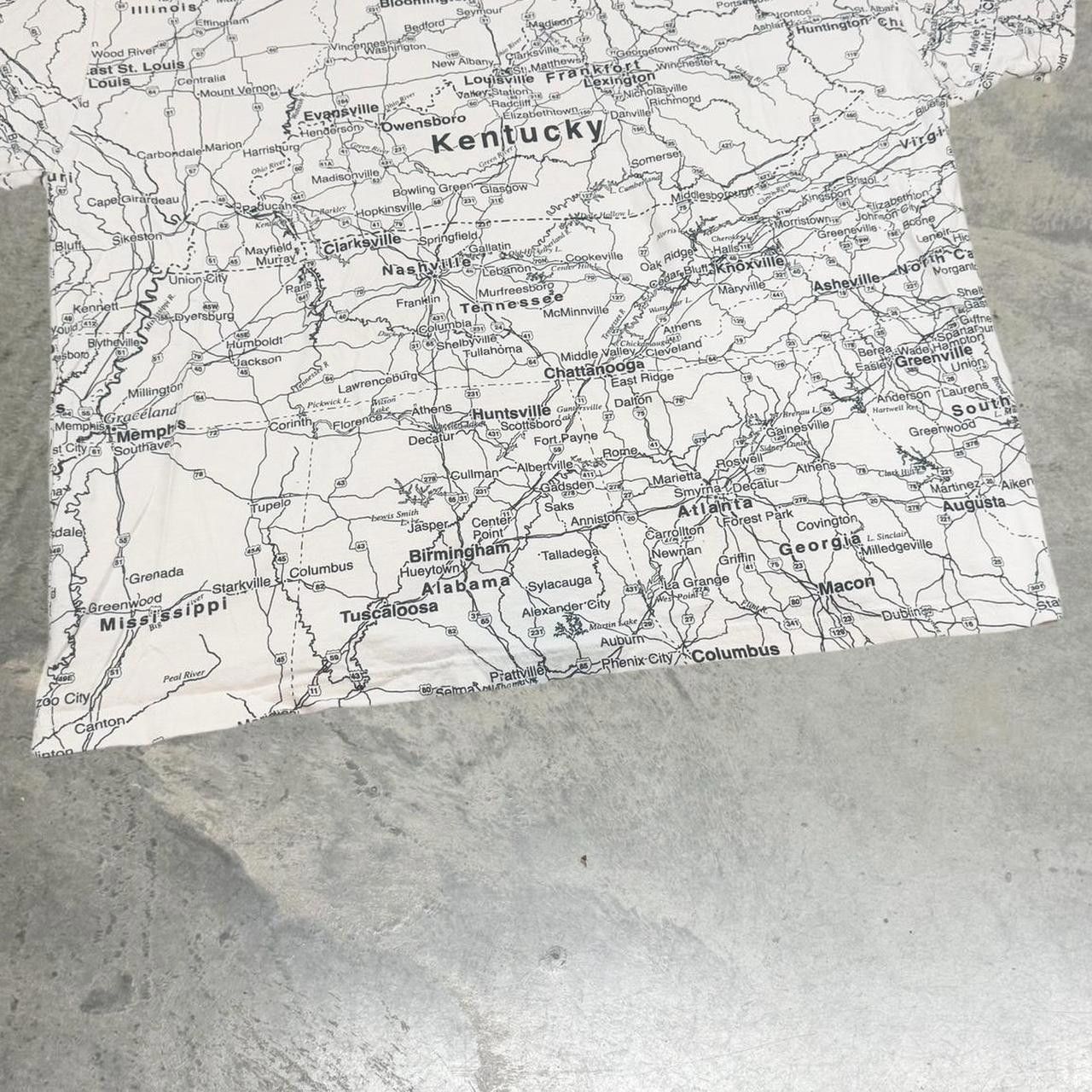 Japanese Brand × Vintage Vintage 90s State of Mine Kentucky Map AOP T-Shirt Size US XXL / EU 58 / 5 - 6 Thumbnail