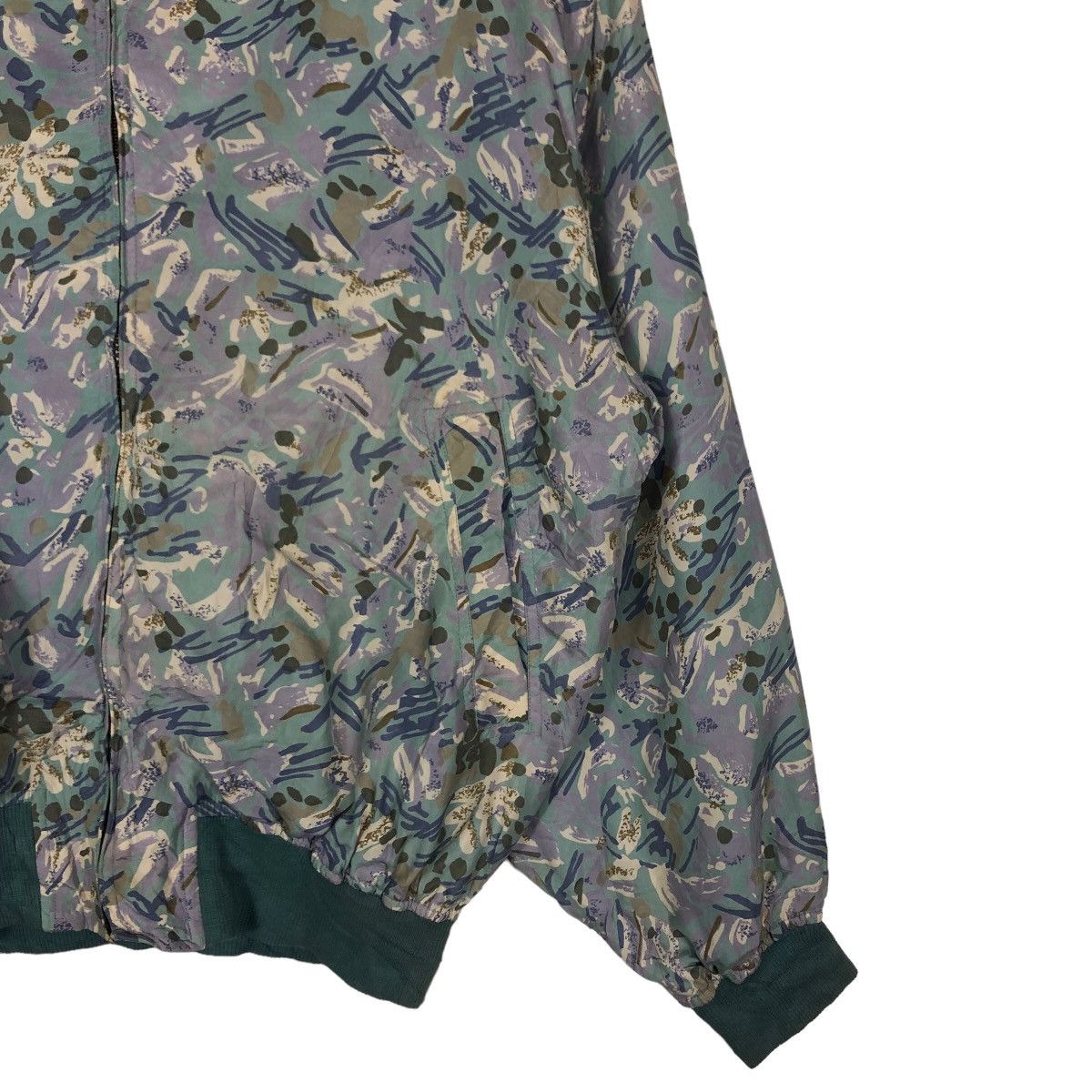 Japanese Brand 🔥Vintage Bomber Jacket Favored Pure Silk Over Print Flower Size US M / EU 48-50 / 2 - 5 Thumbnail