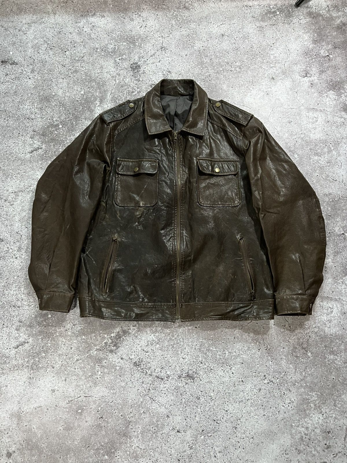 Japanese Brand Vintage Japanese Archival Leather Jacket Opium Style Y2k Size US M / EU 48-50 / 2 - 2 Thumbnail