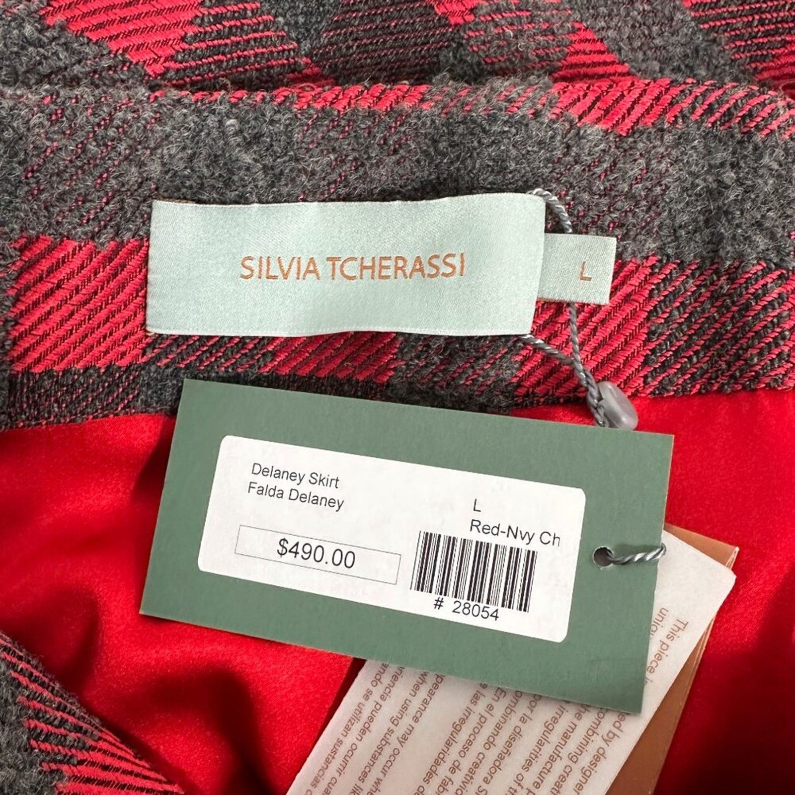Other Silvia Tcherassi Red Plaid Delaney Skirt Dakia Top Set Dress Size L / US 10 / IT 46 - 5 Thumbnail