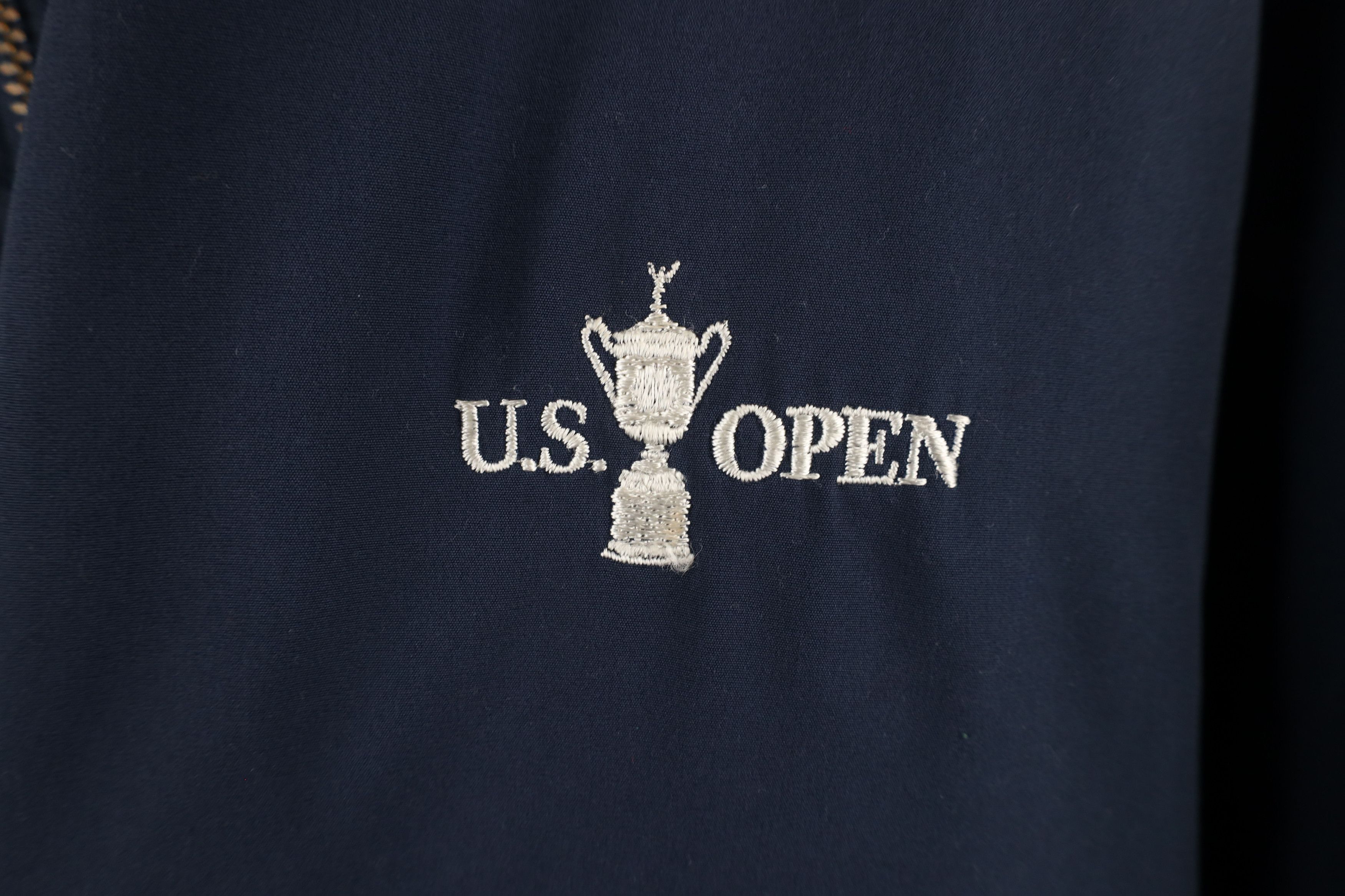 Vintage Vintage 90s Out US Open Golf Full Zip Bomber Jacket Blue Size US L / EU 52-54 / 3 - 4 Thumbnail
