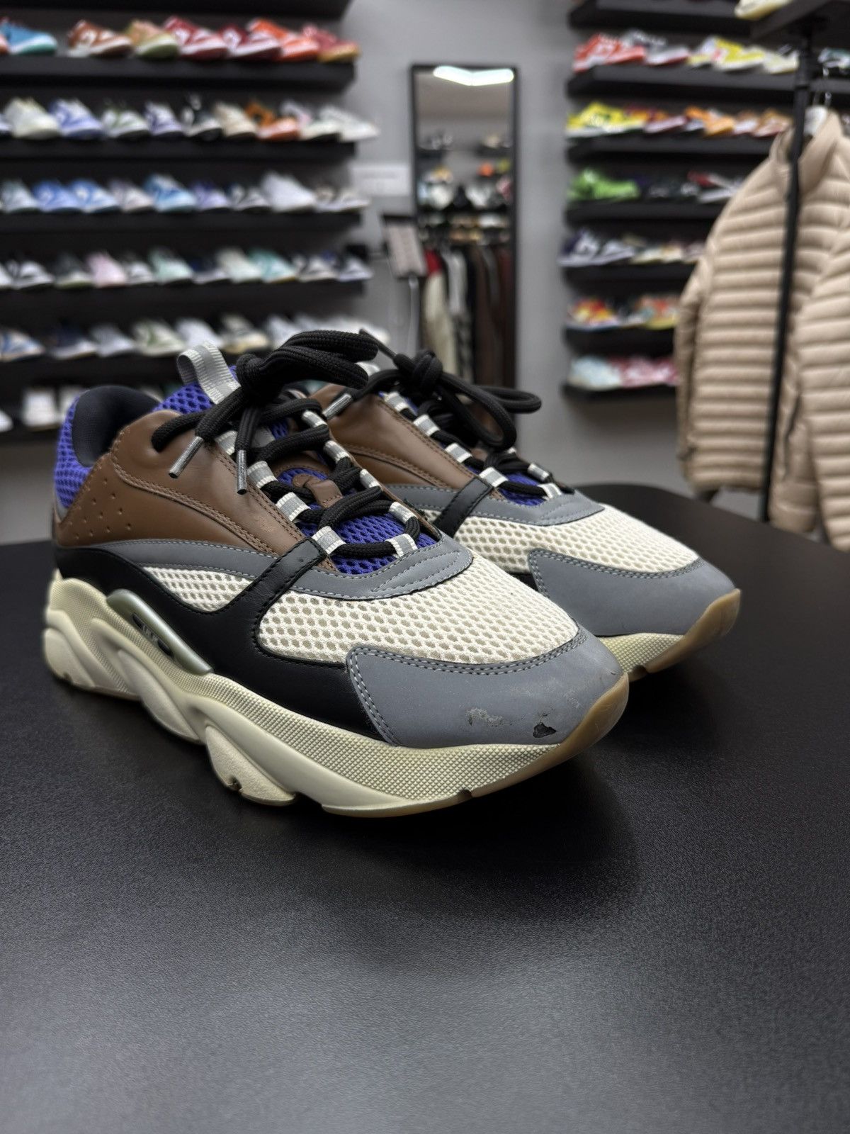 Dior Men’s Dior B22 Runner Brown Blue White Size 43 / 10US Size US 10 / EU 43 - 4 Thumbnail